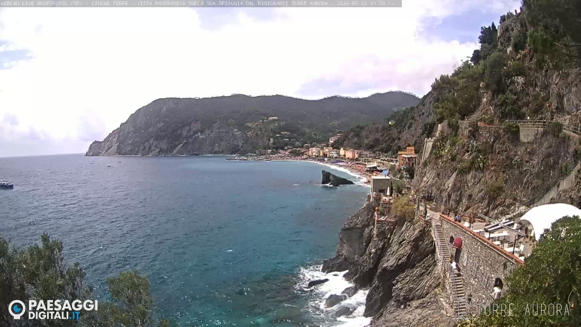 Cinque Terre Natural Park Monterosso Live Cam - La Spezia, Liguria, Italy