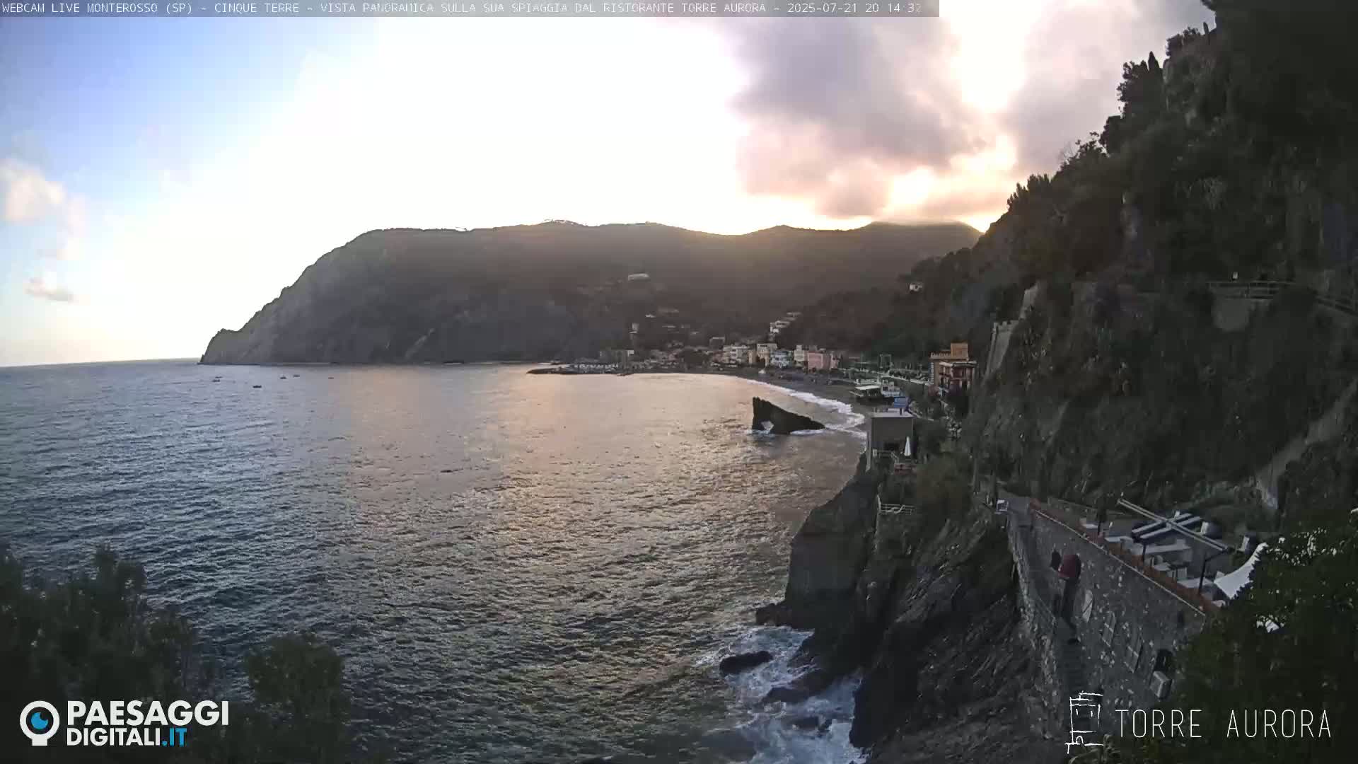 Cinque Terre Natural Park Monterosso Live Cam - La Spezia, Liguria, Italy