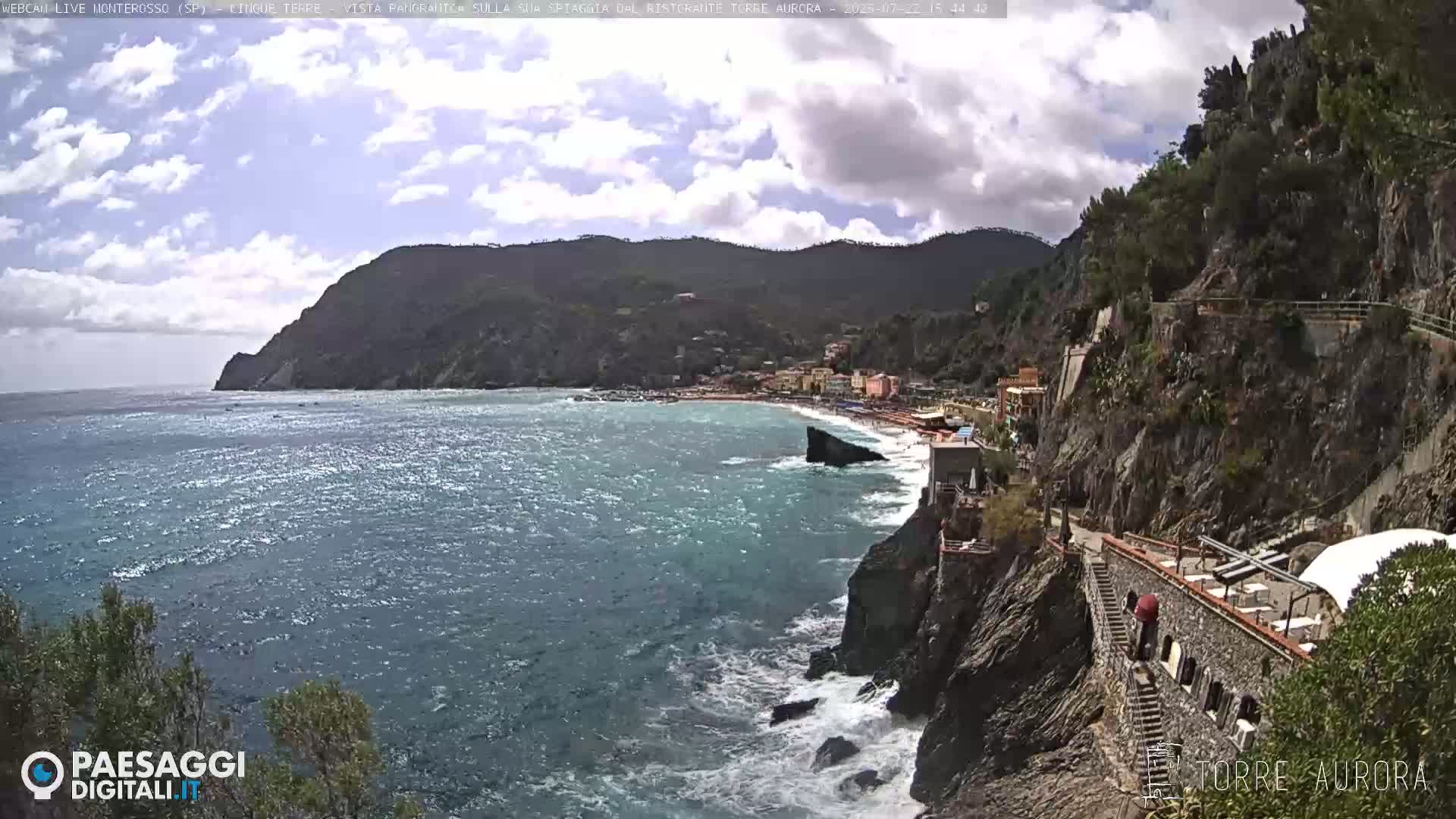 Cinque Terre Natural Park Monterosso Live Cam - La Spezia, Liguria, Italy