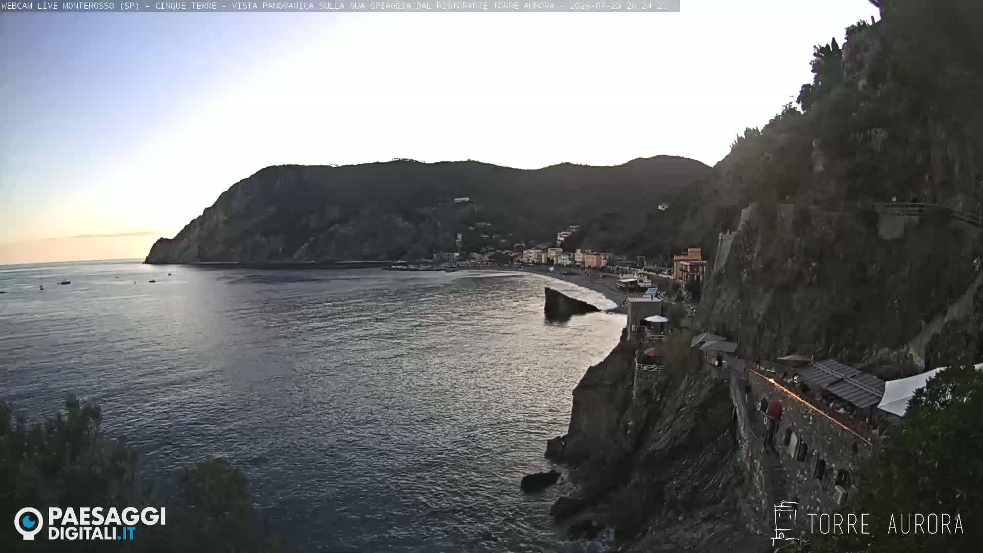 Cinque Terre Natural Park Monterosso Live Cam - La Spezia, Liguria, Italy