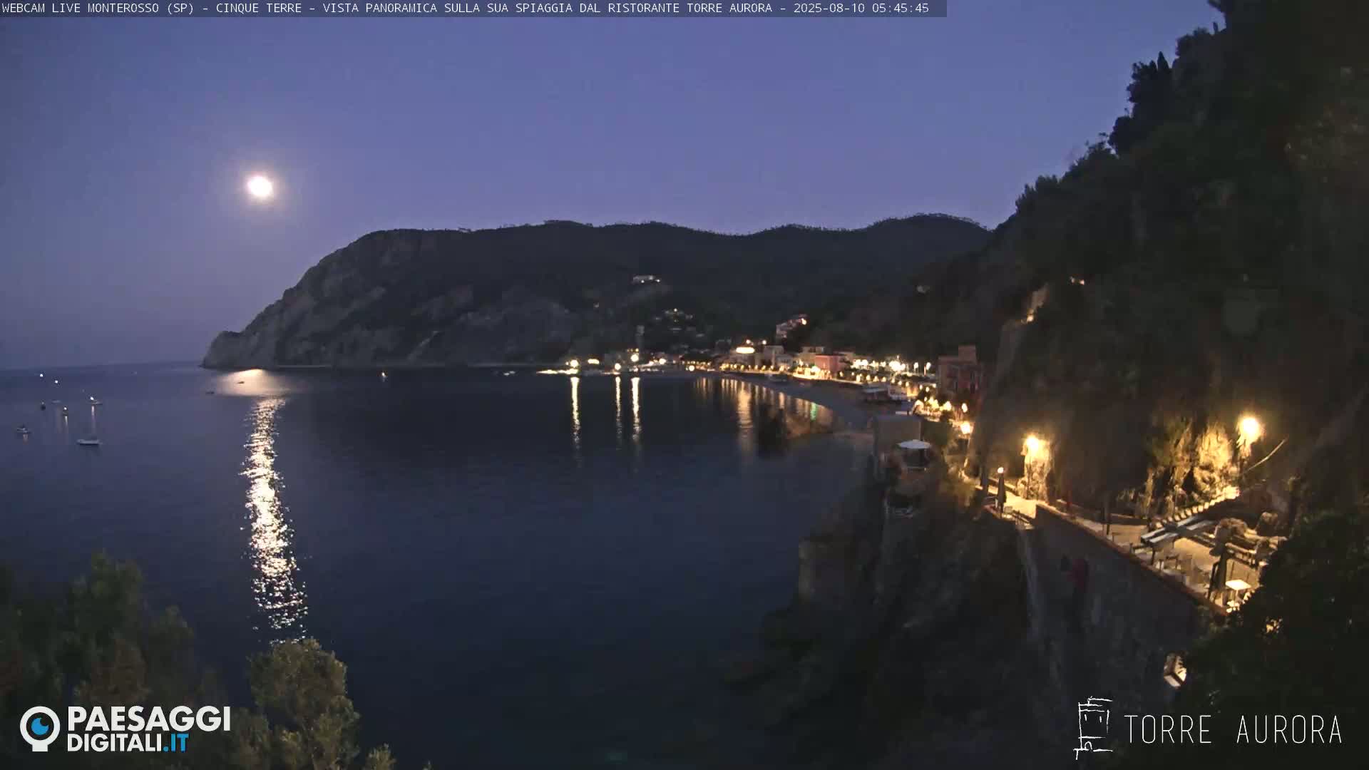 Cinque Terre Natural Park Monterosso Live Cam - La Spezia, Liguria, Italy