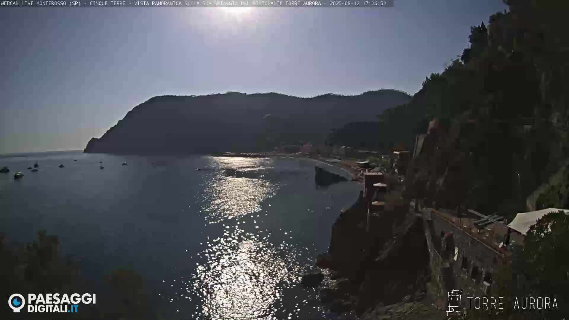 Cinque Terre Natural Park Monterosso Live Cam - La Spezia, Liguria, Italy