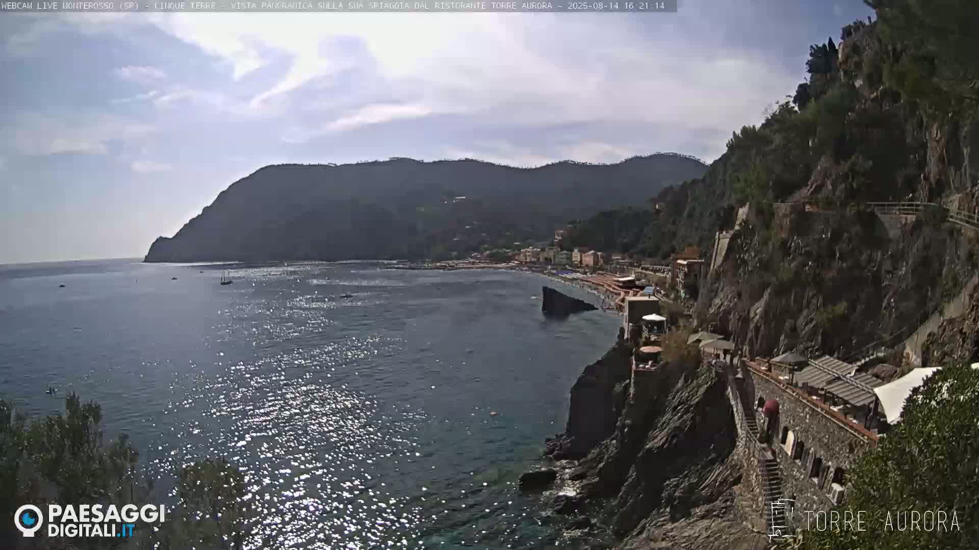 Cinque Terre Natural Park Monterosso Live Cam - La Spezia, Liguria, Italy