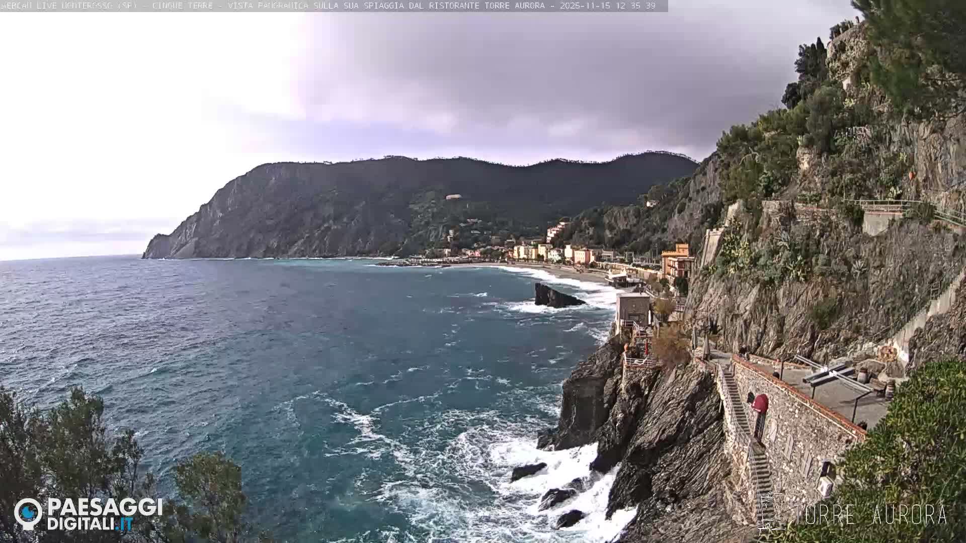 Cinque Terre Natural Park Monterosso Live Cam - La Spezia, Liguria, Italy