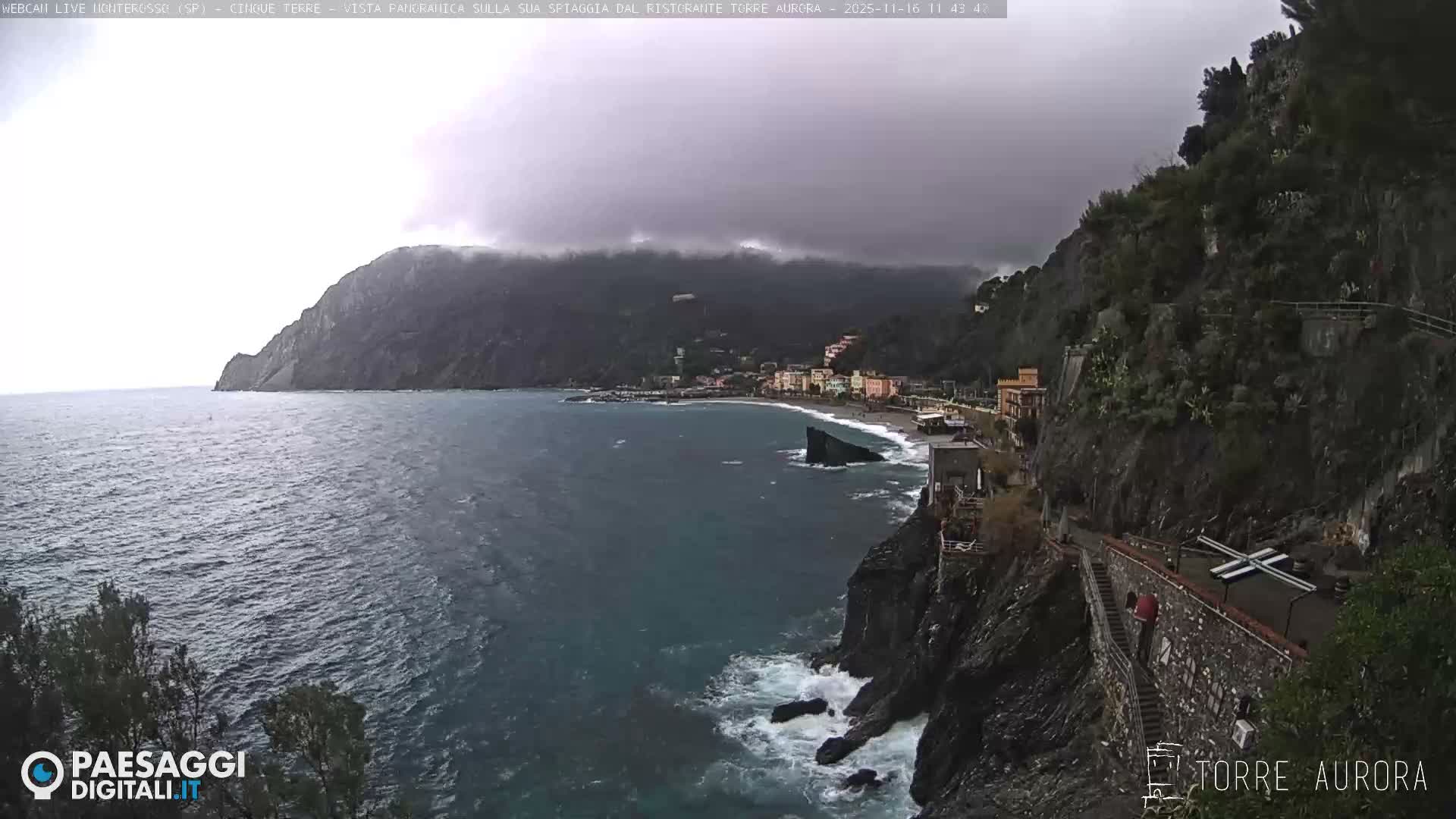Cinque Terre Natural Park Monterosso Live Cam - La Spezia, Liguria, Italy