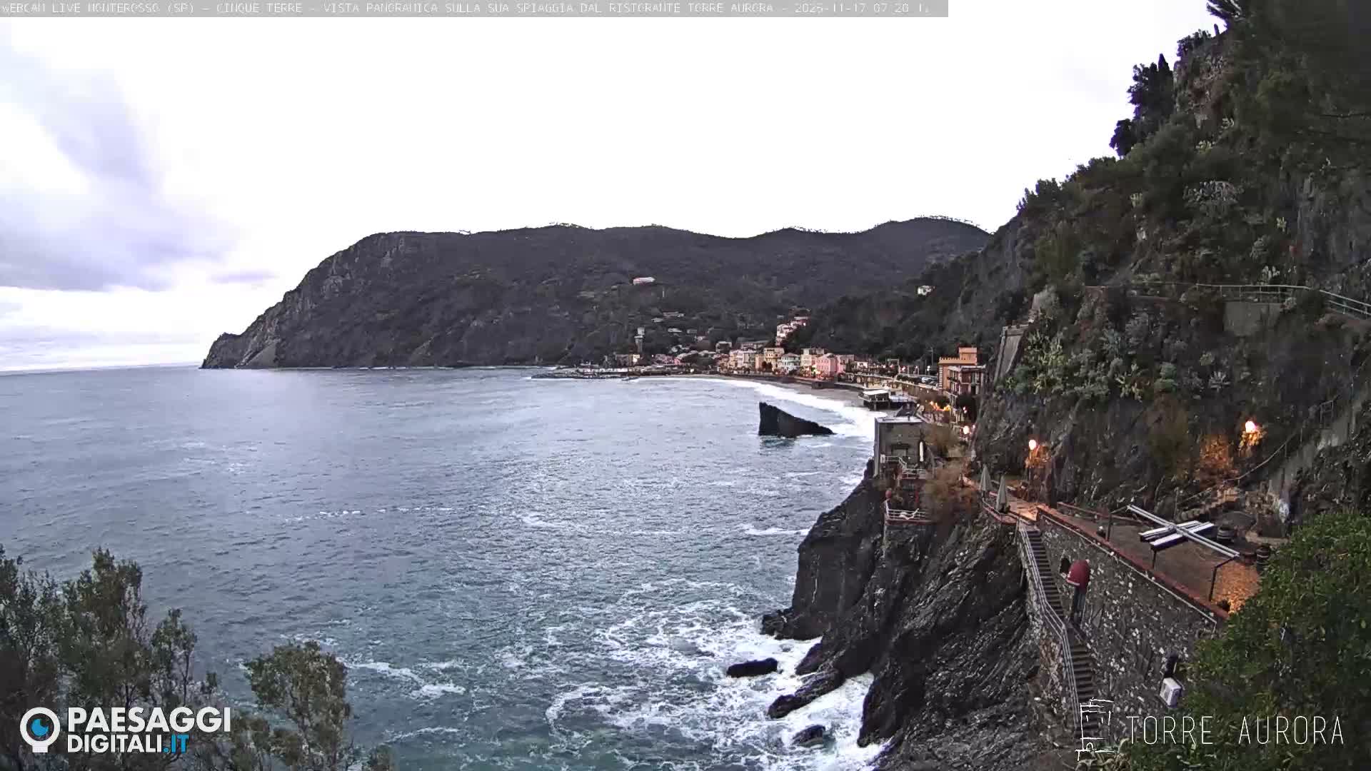 Cinque Terre Natural Park Monterosso Live Cam - La Spezia, Liguria, Italy