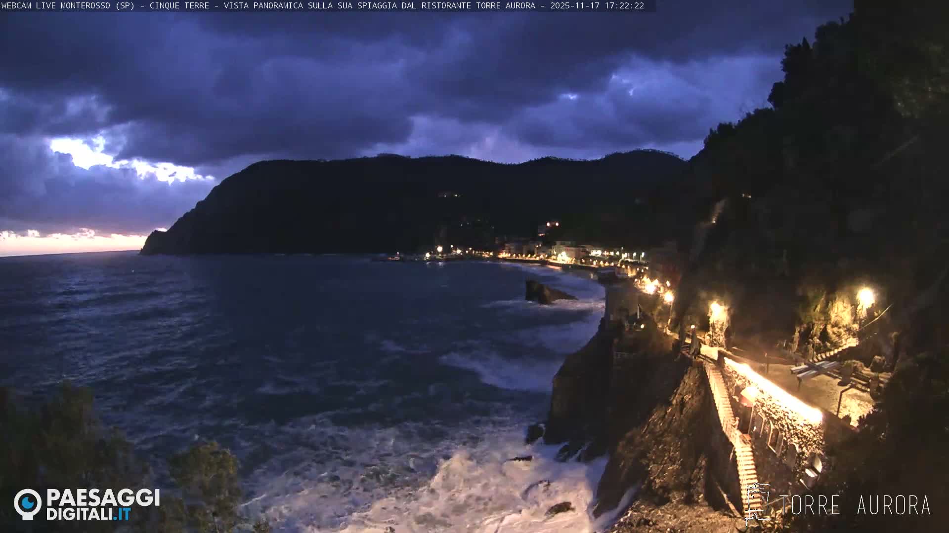 Cinque Terre Natural Park Monterosso Live Cam - La Spezia, Liguria, Italy