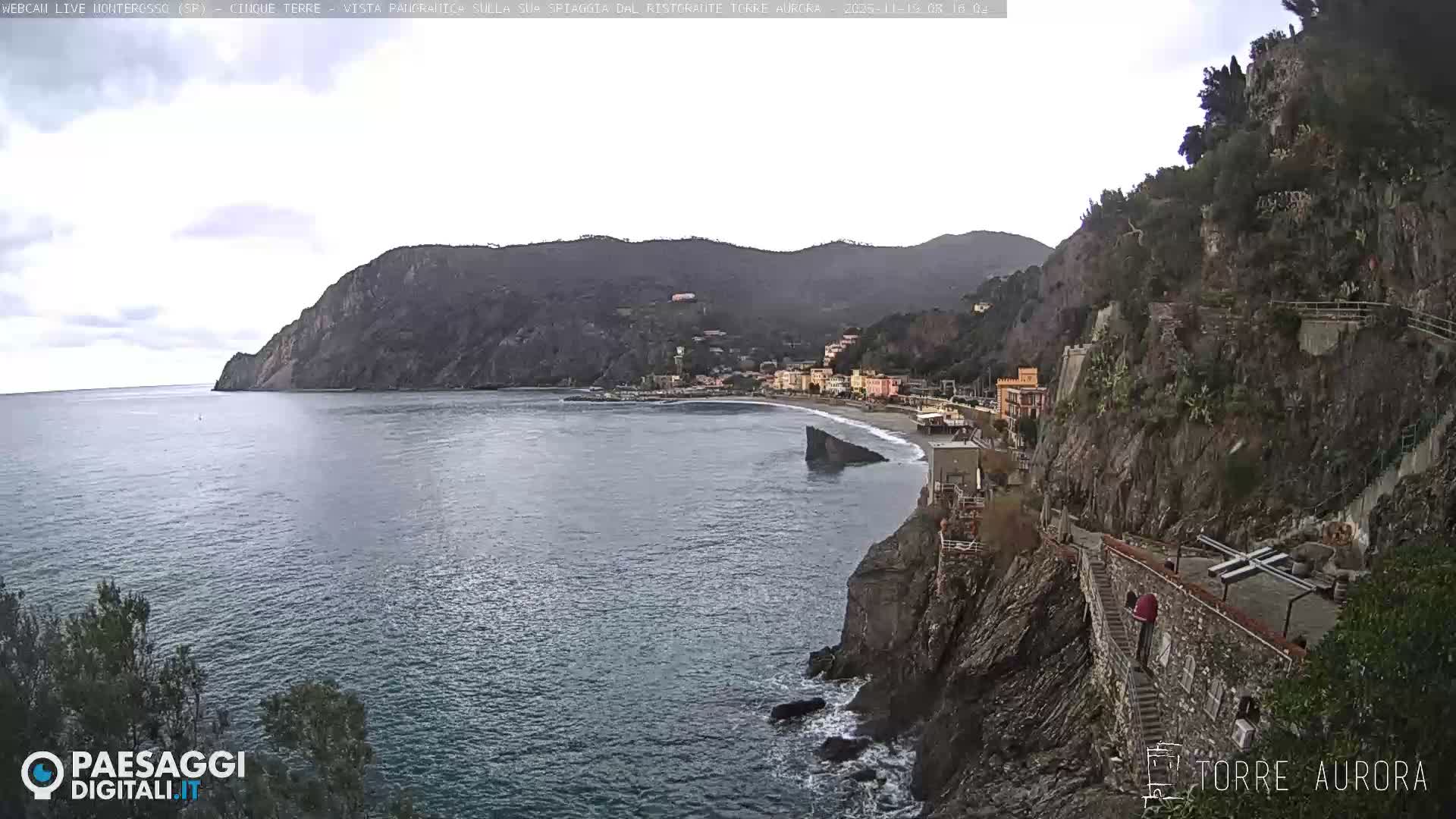 Cinque Terre Natural Park Monterosso Live Cam - La Spezia, Liguria, Italy