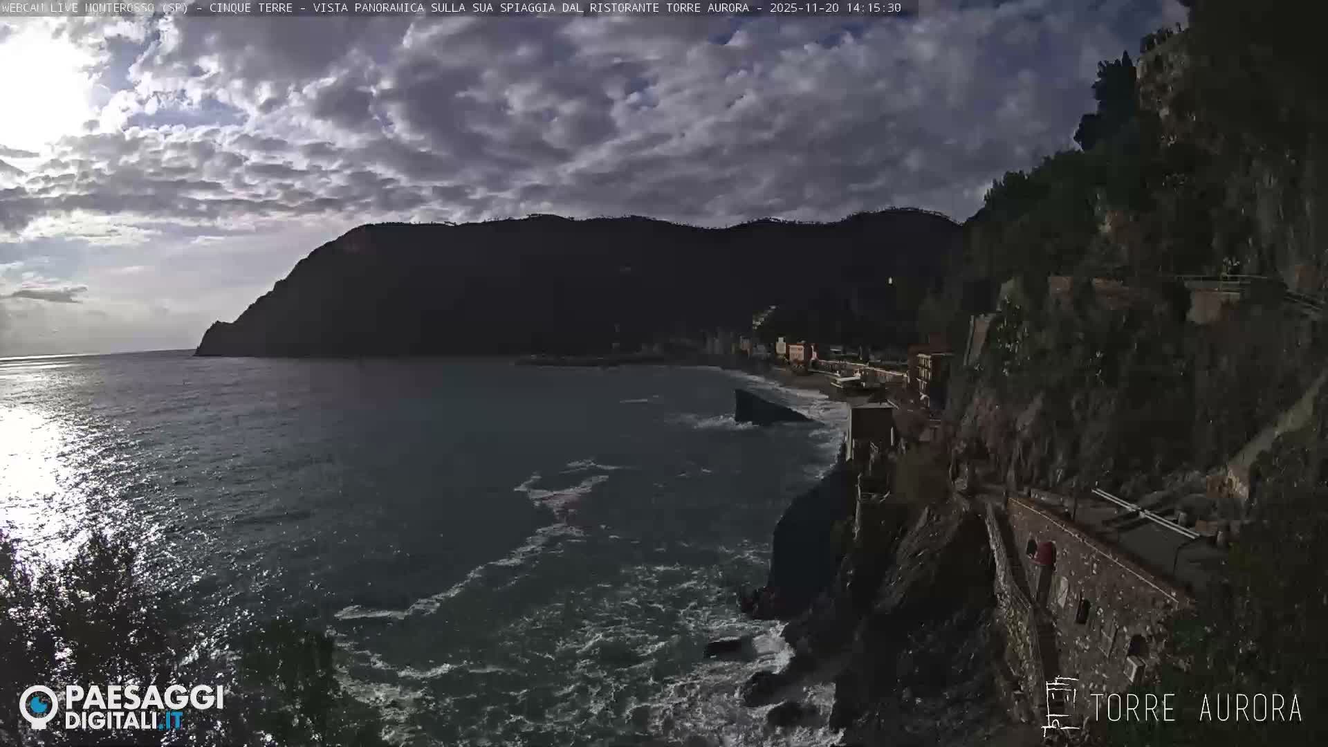 Cinque Terre Natural Park Monterosso Live Cam - La Spezia, Liguria, Italy