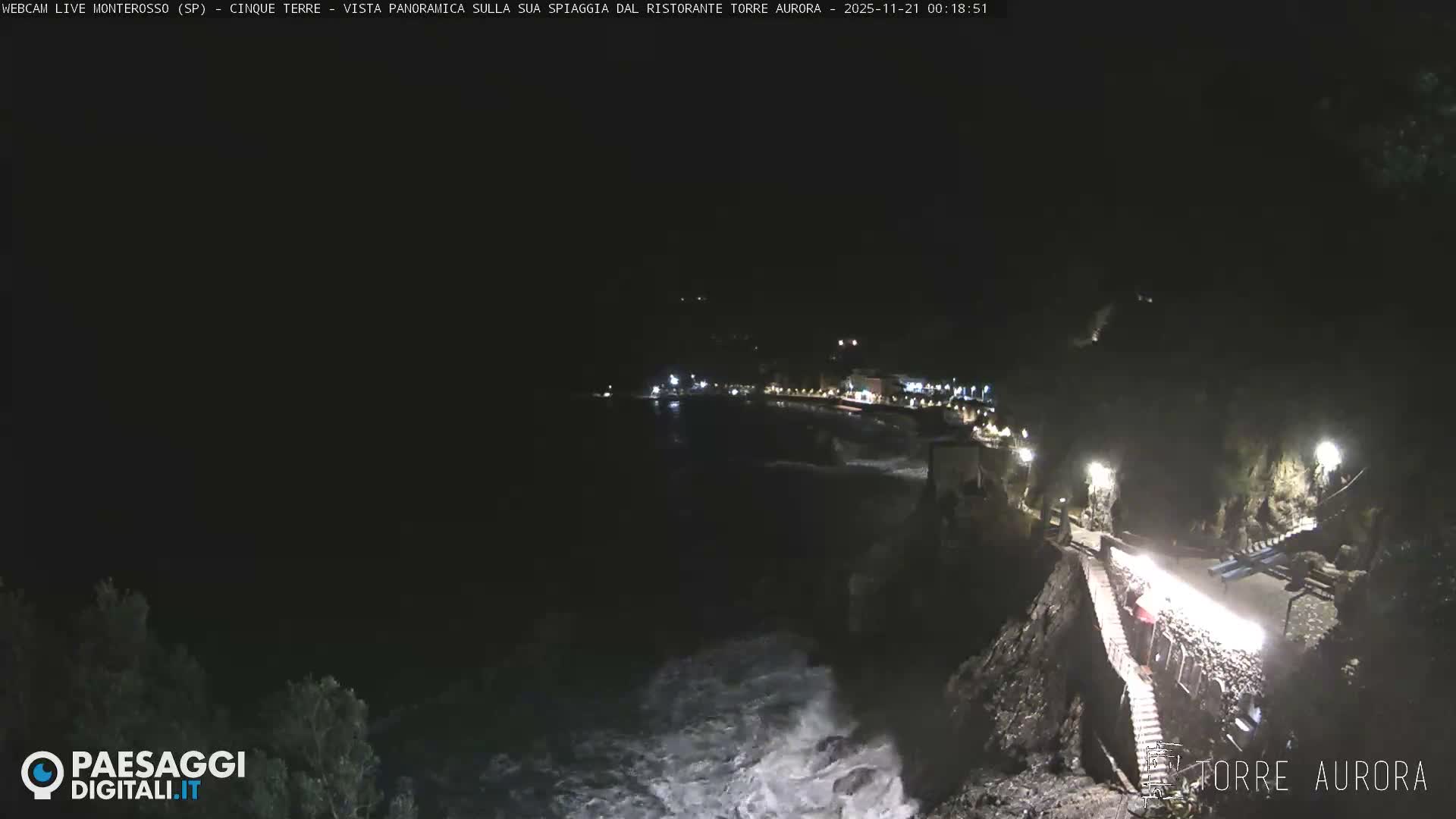 Cinque Terre Natural Park Monterosso Live Cam - La Spezia, Liguria, Italy