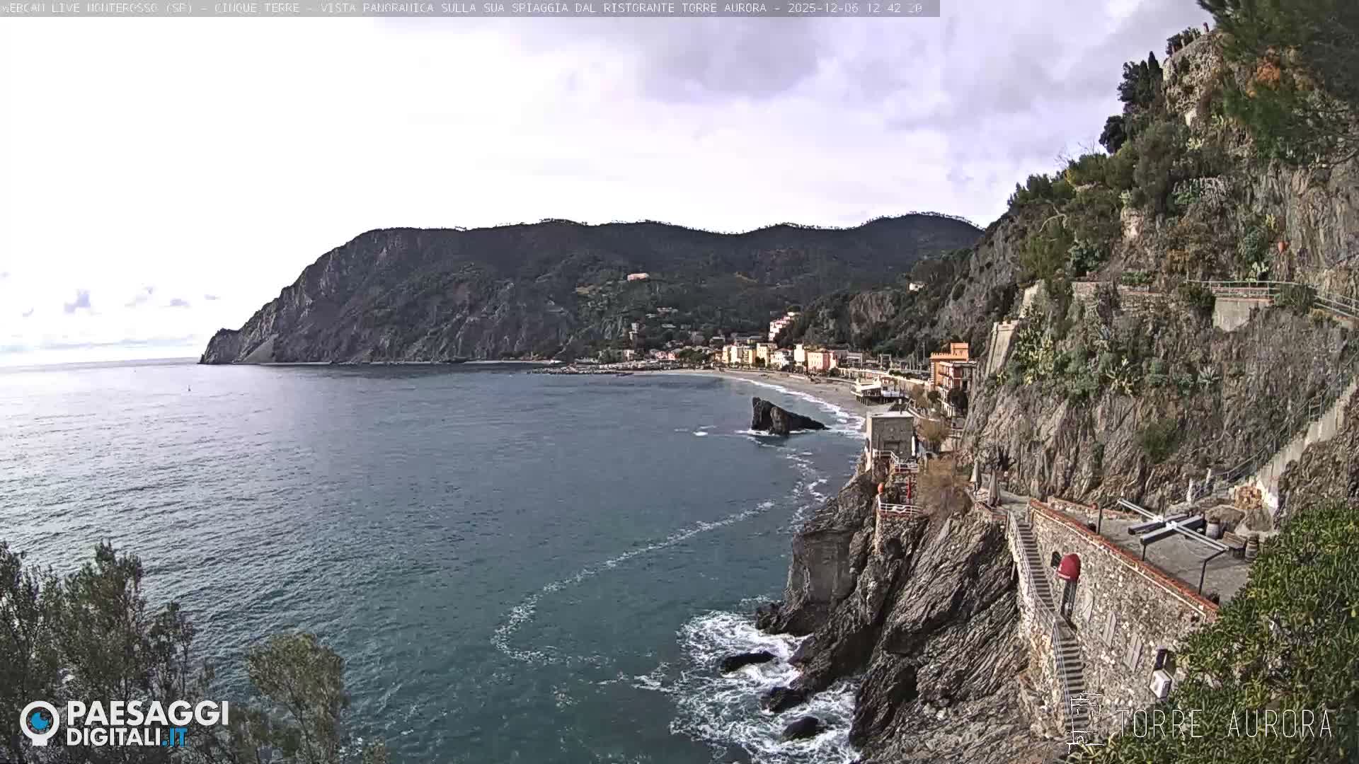 Cinque Terre Natural Park Monterosso Live Cam - La Spezia, Liguria, Italy