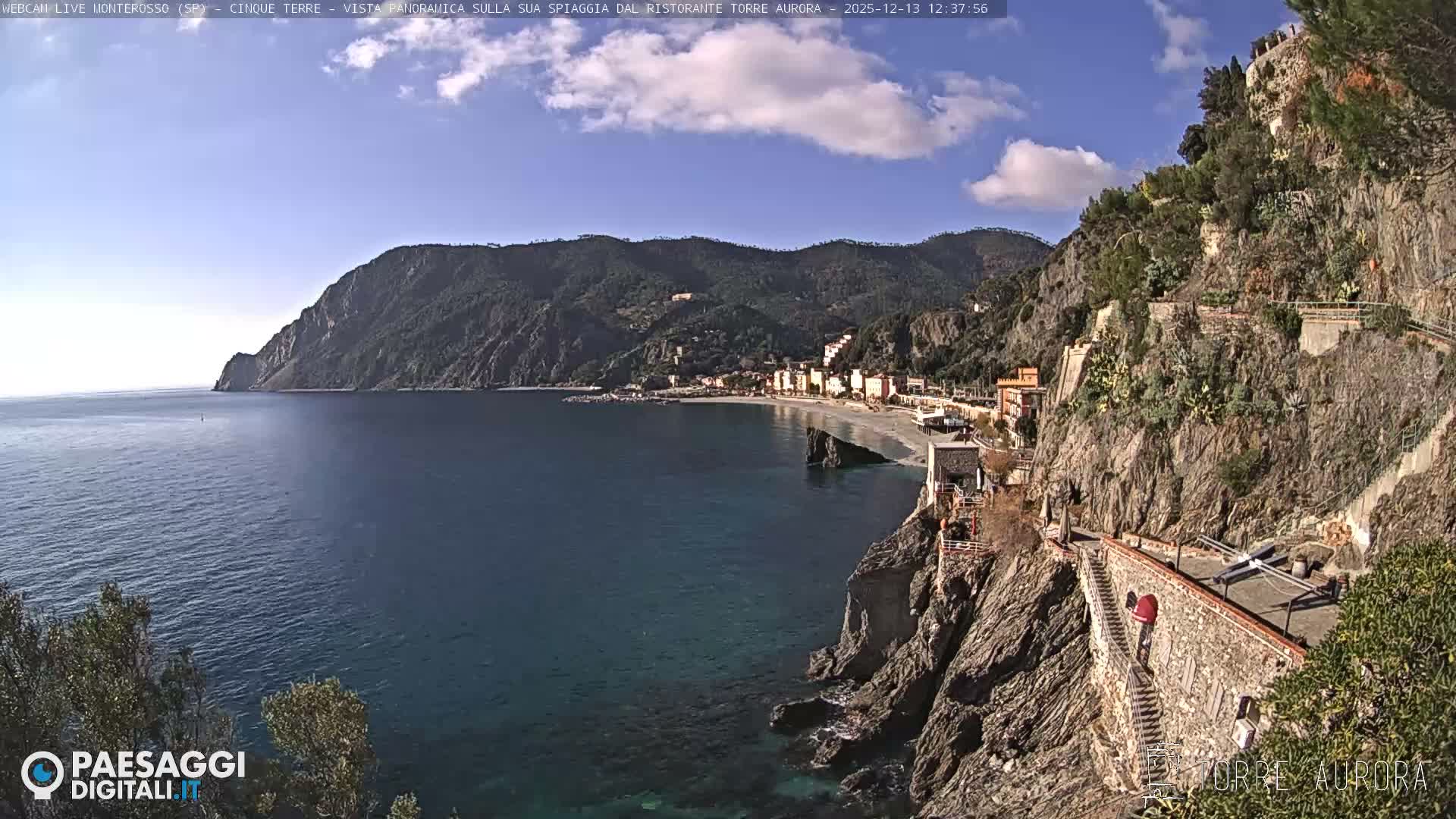 Cinque Terre Natural Park Monterosso Live Cam - La Spezia, Liguria, Italy