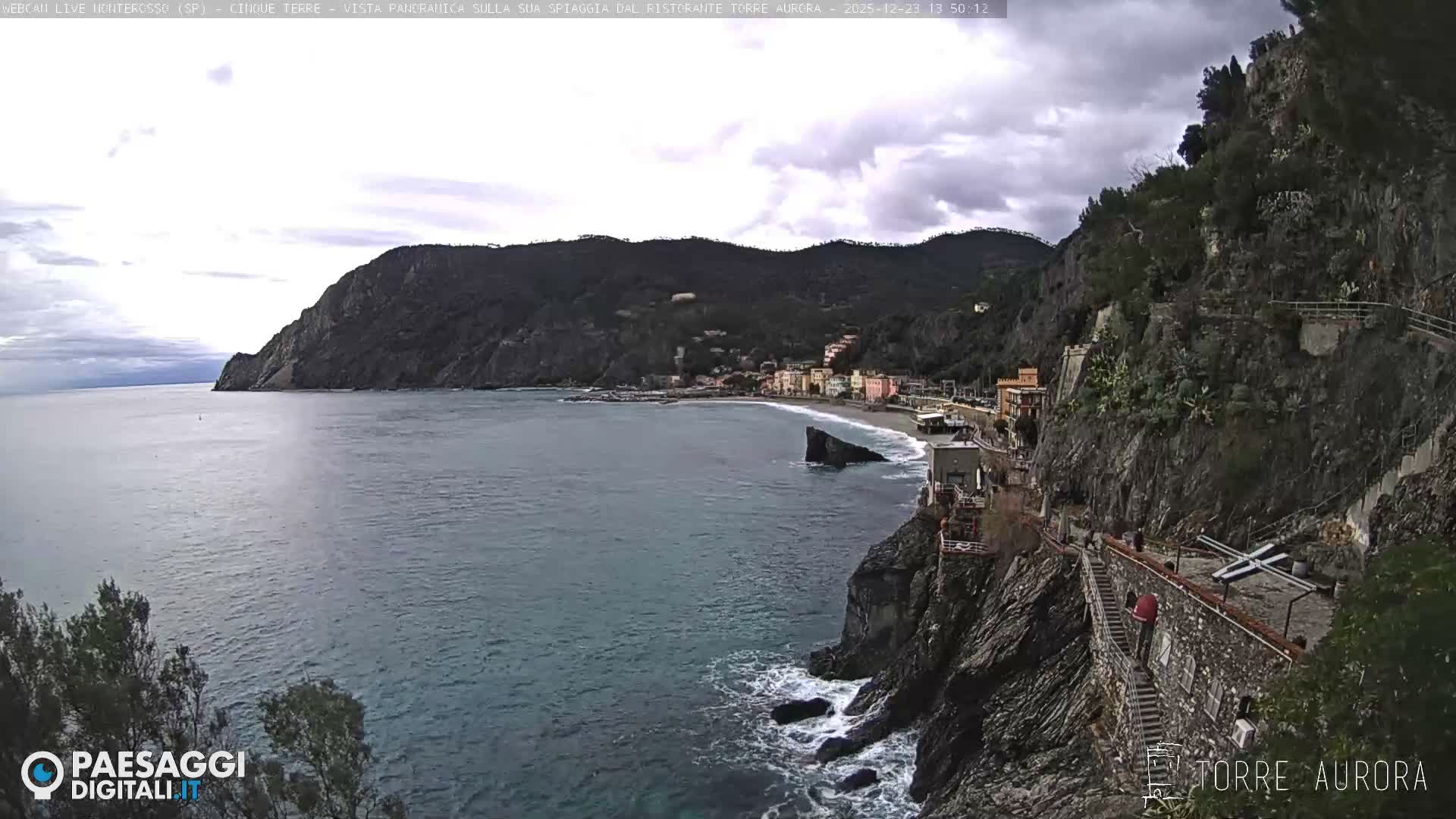 Cinque Terre Natural Park Monterosso Live Cam - La Spezia, Liguria, Italy