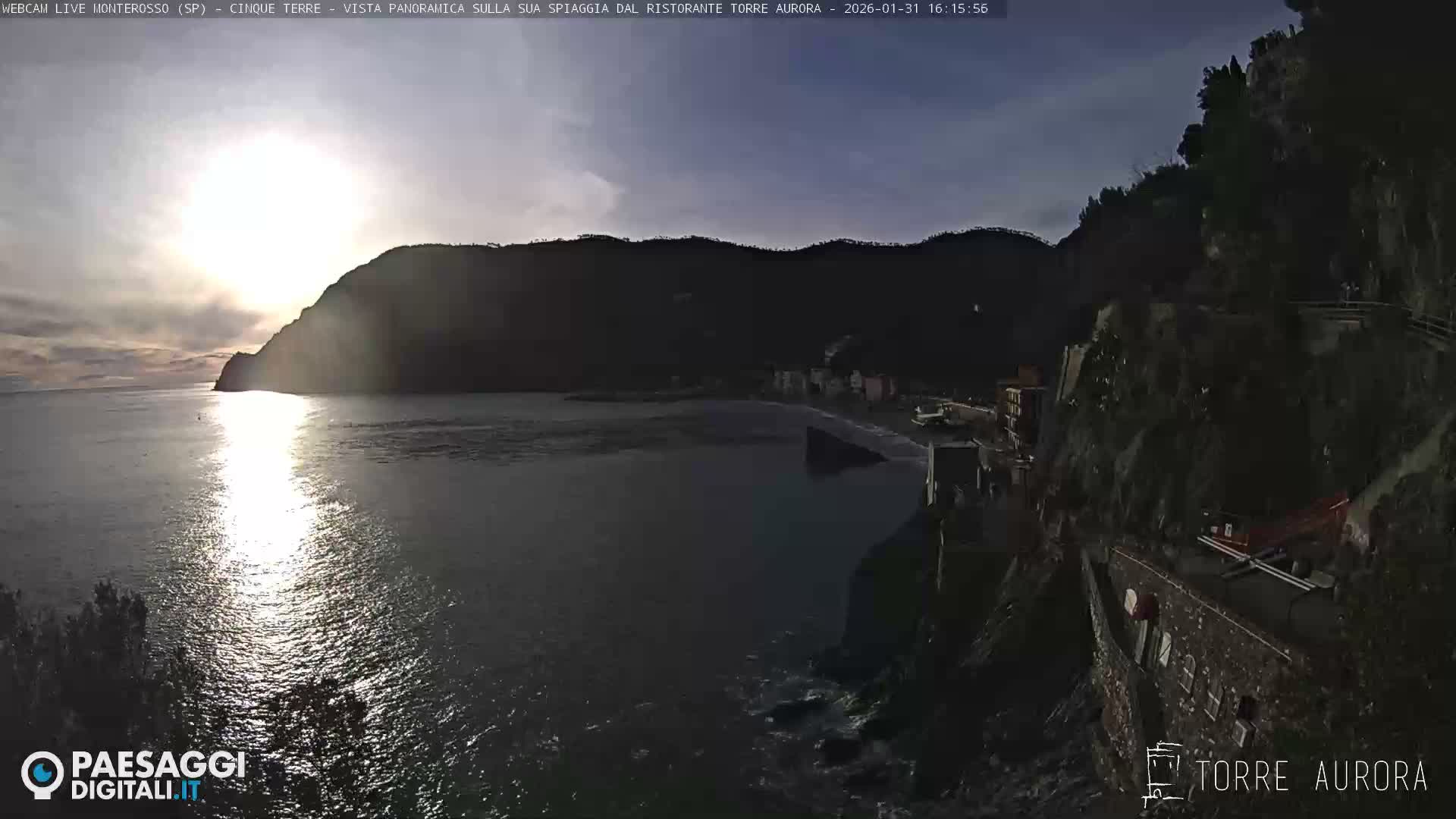 Cinque Terre Natural Park Monterosso Live Cam - La Spezia, Liguria, Italy