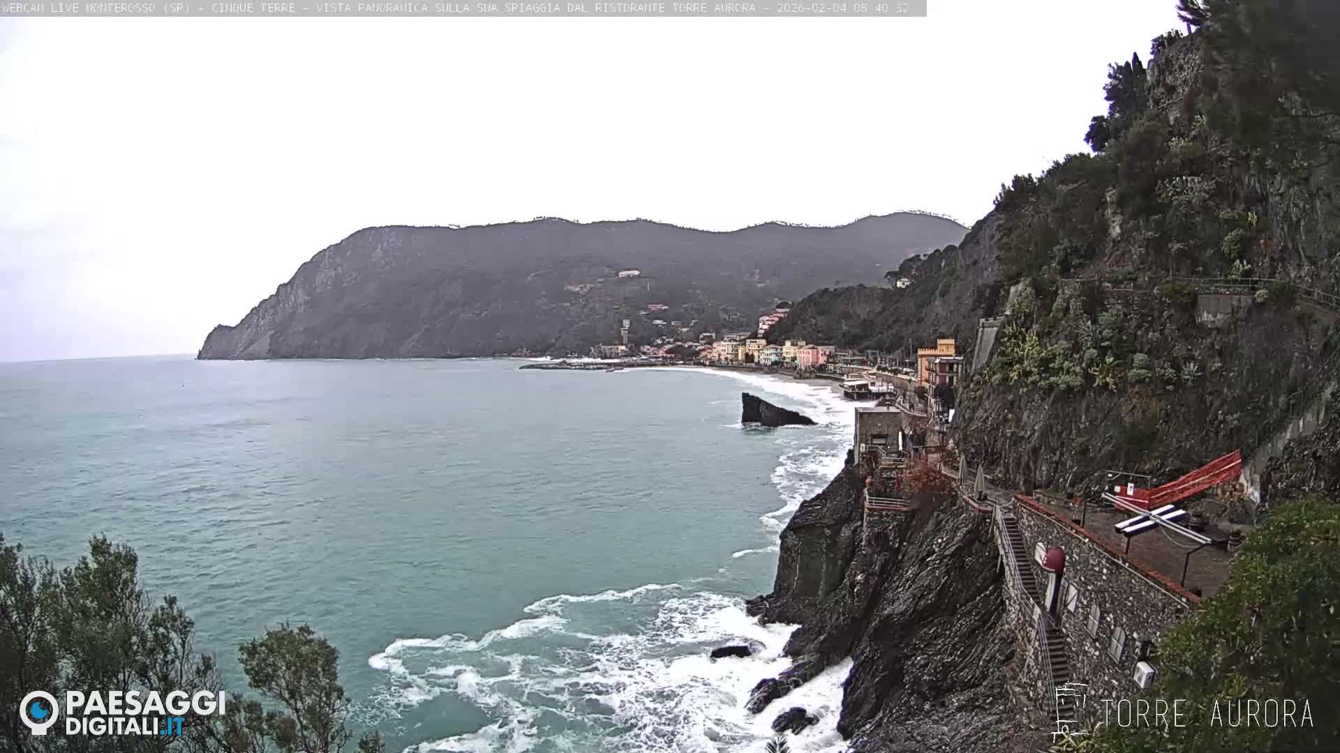 Cinque Terre Natural Park Monterosso Live Cam - La Spezia, Liguria, Italy