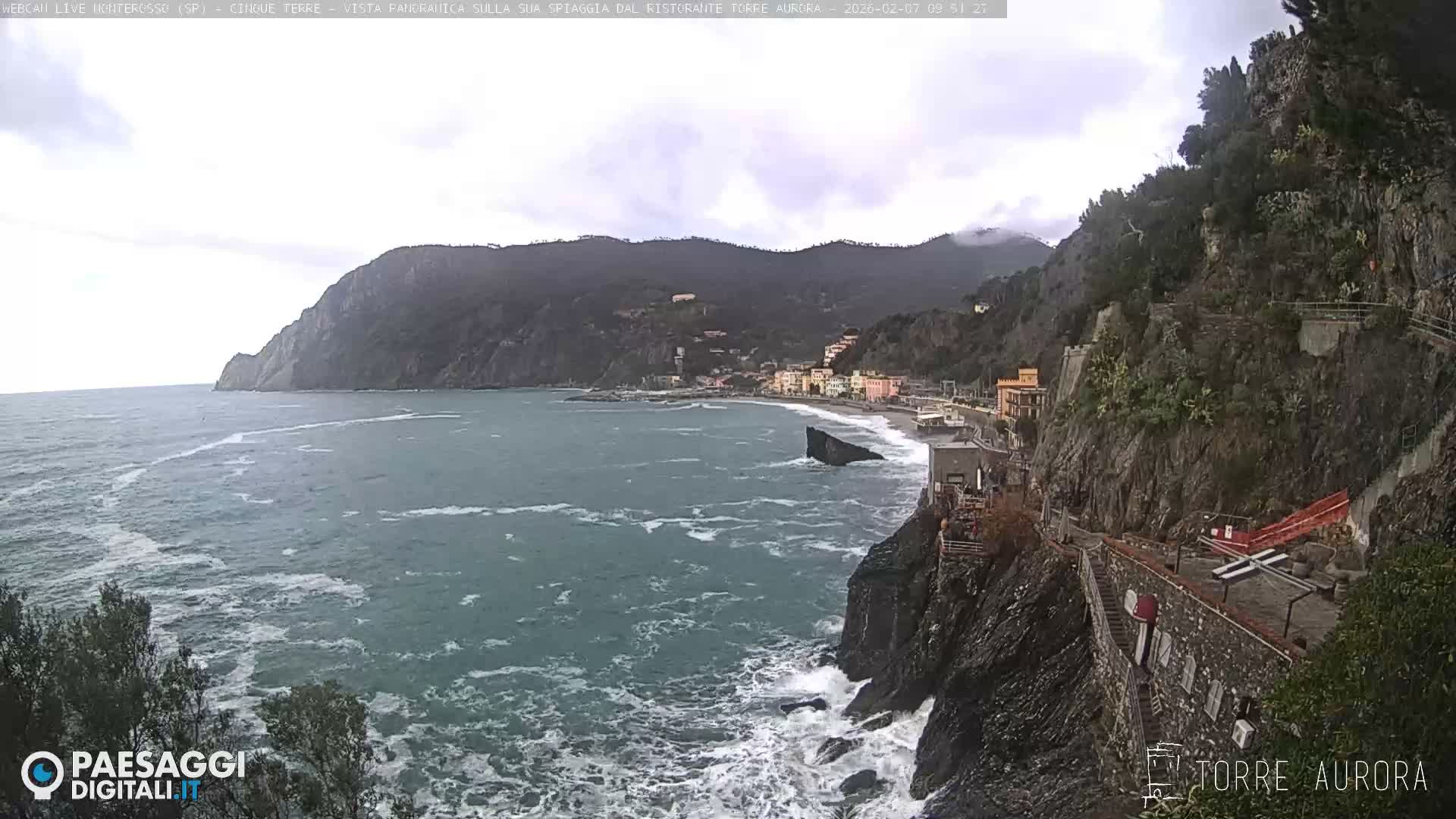 Cinque Terre Natural Park Monterosso Live Cam - La Spezia, Liguria, Italy