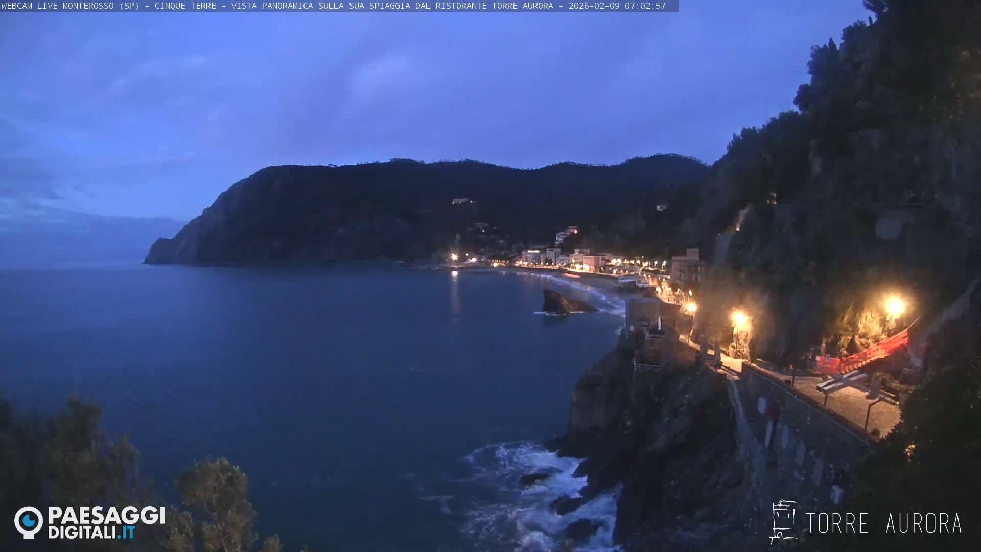 Cinque Terre Natural Park Monterosso Live Cam - La Spezia, Liguria, Italy