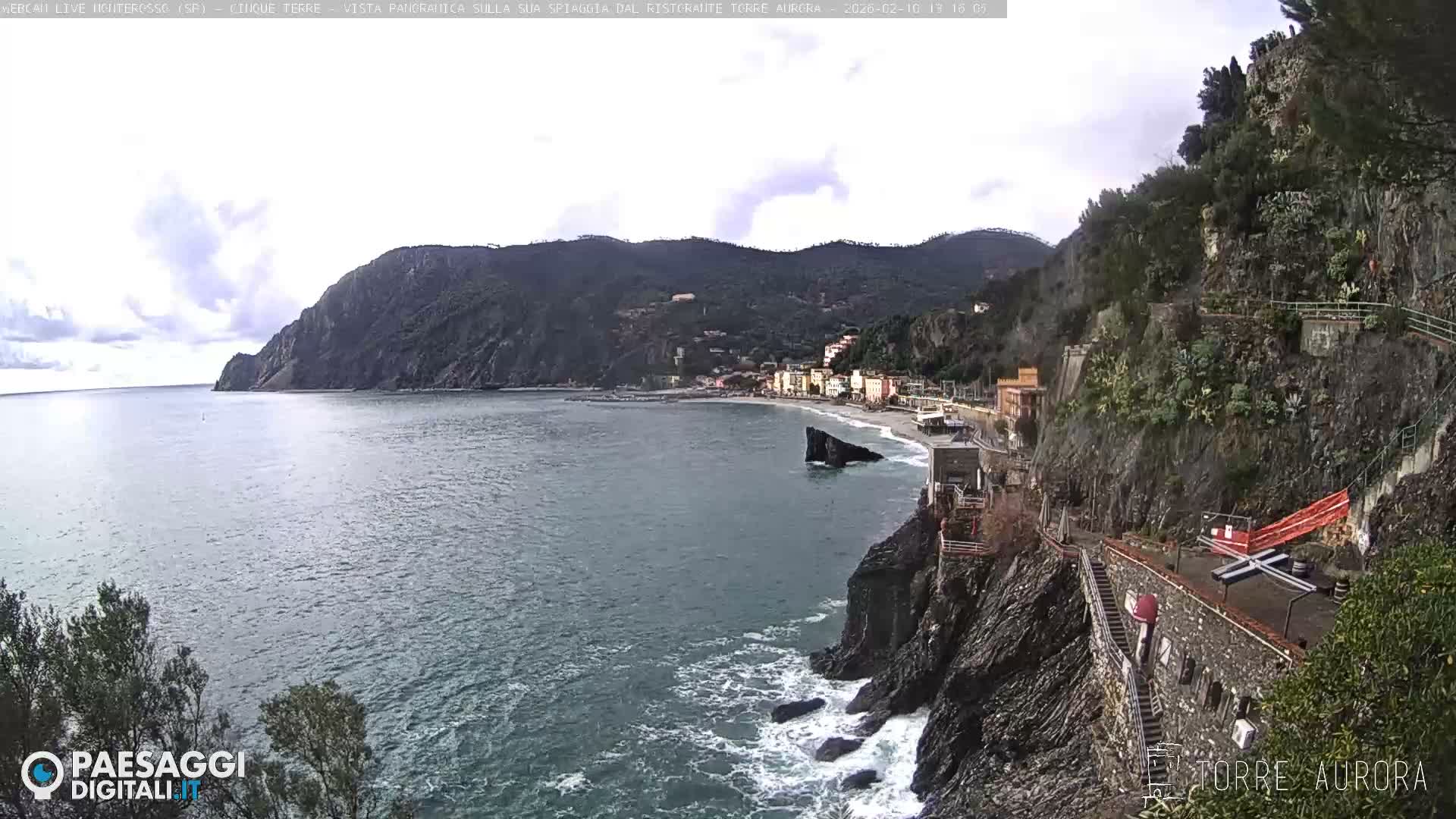Cinque Terre Natural Park Monterosso Live Cam - La Spezia, Liguria, Italy