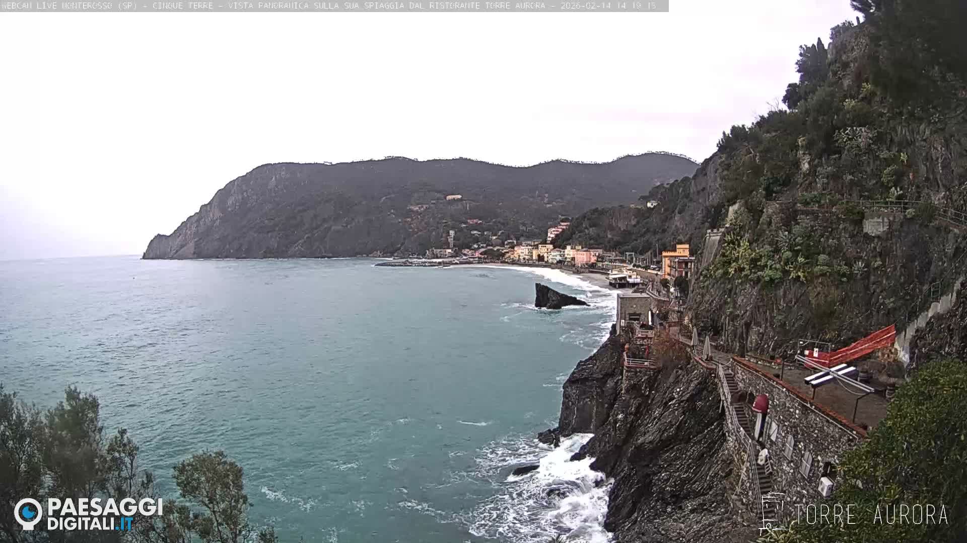 Cinque Terre Natural Park Monterosso Live Cam - La Spezia, Liguria, Italy