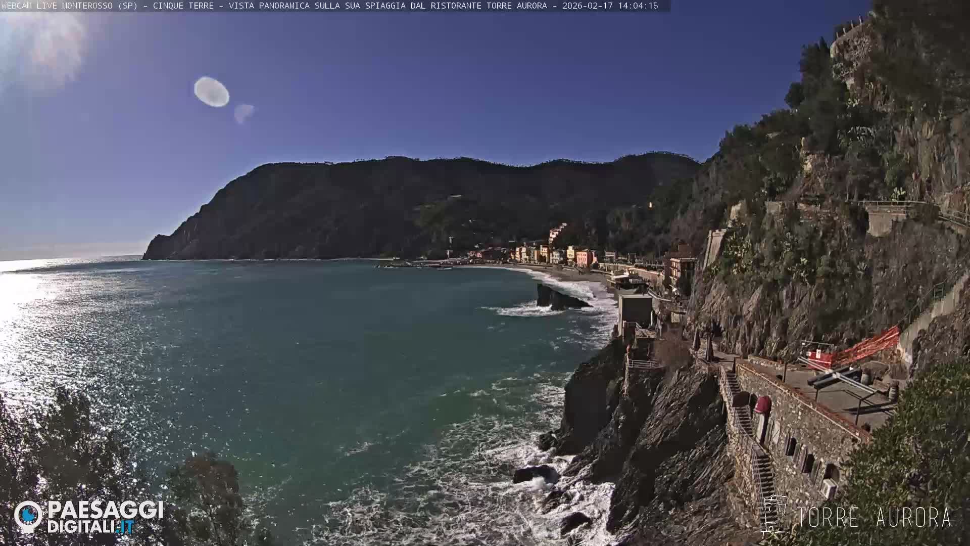 Cinque Terre Natural Park Monterosso Live Cam - La Spezia, Liguria, Italy