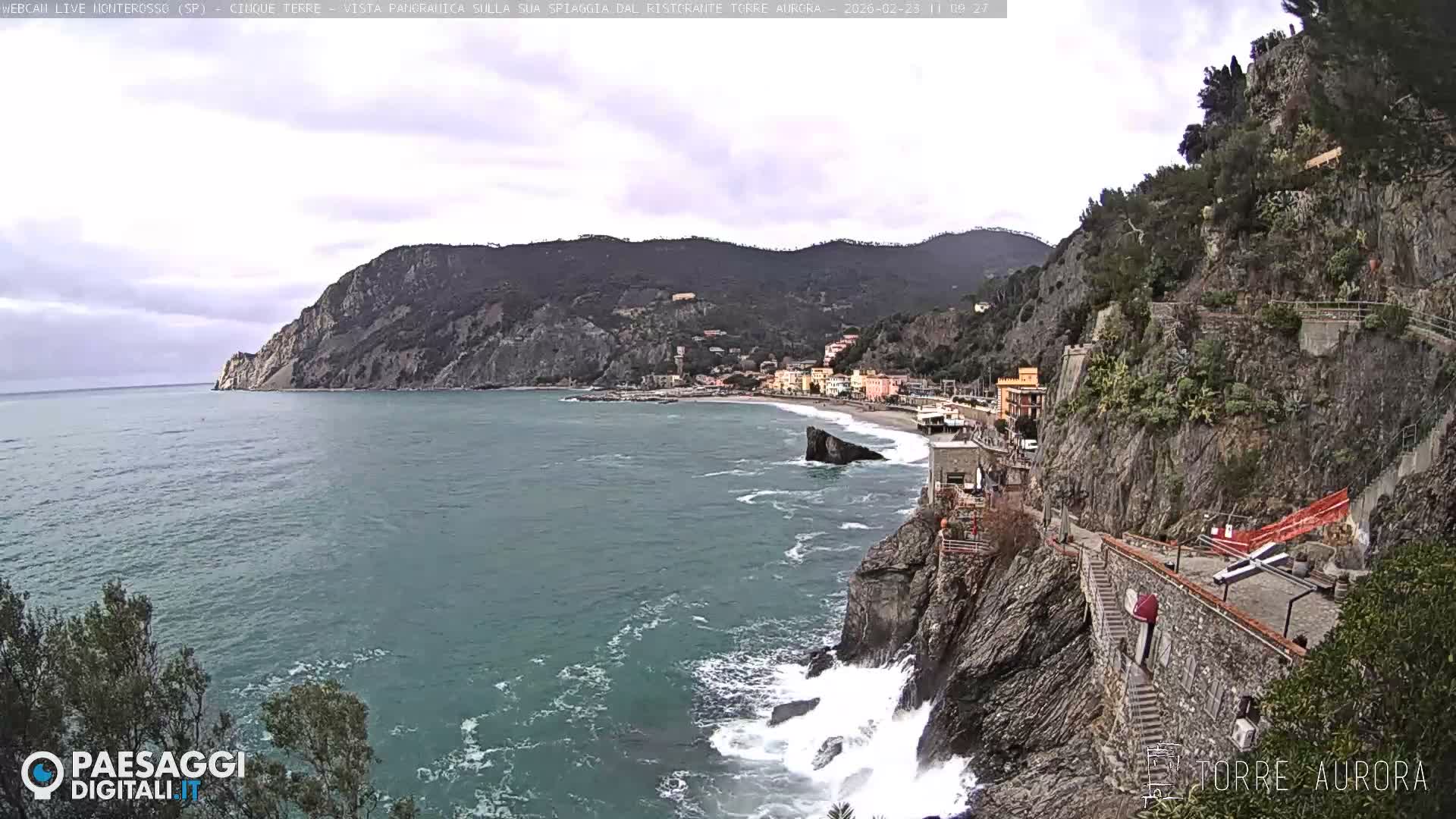 Cinque Terre Natural Park Monterosso Live Cam - La Spezia, Liguria, Italy