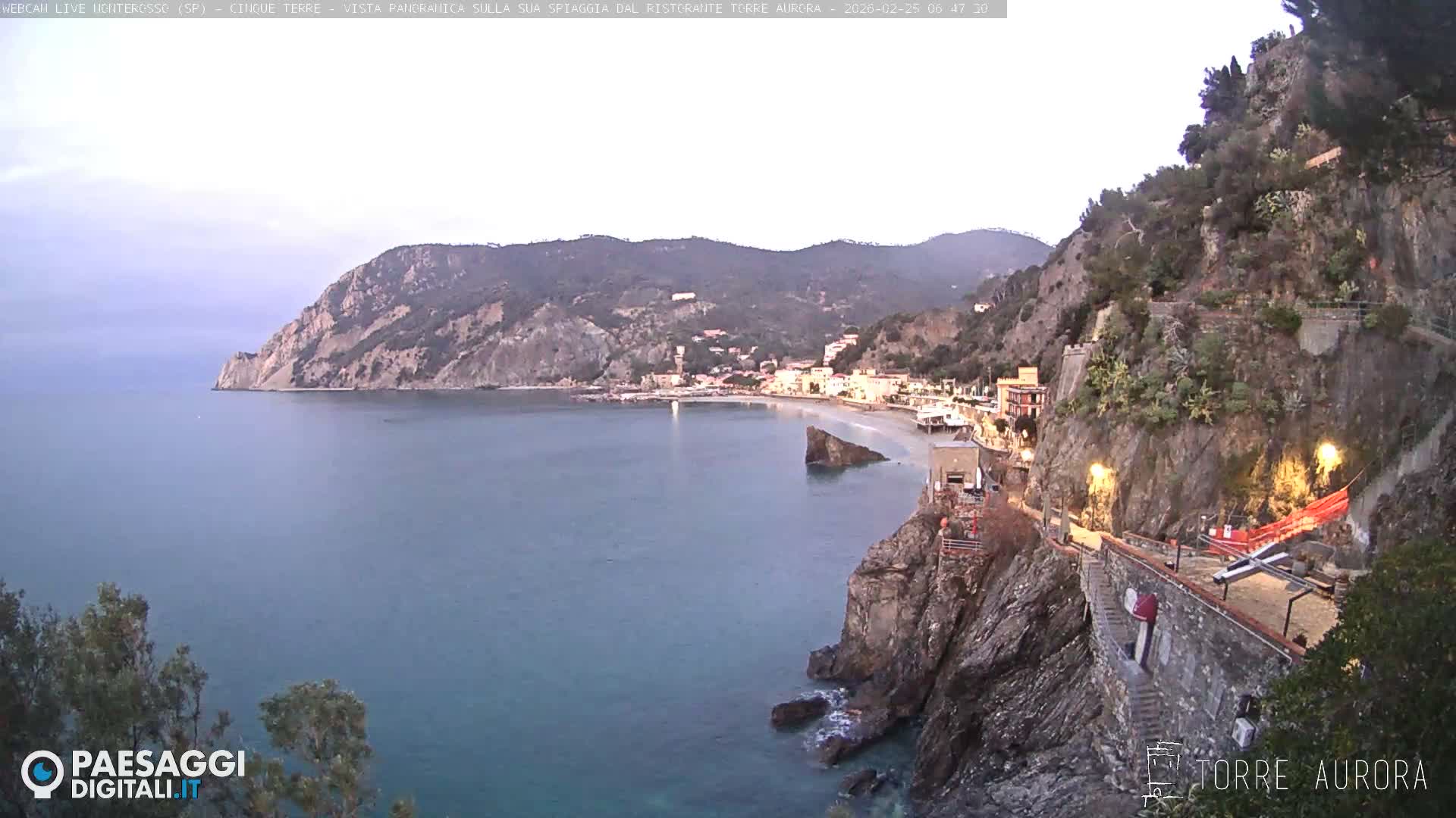 Cinque Terre Natural Park Monterosso Live Cam - La Spezia, Liguria, Italy