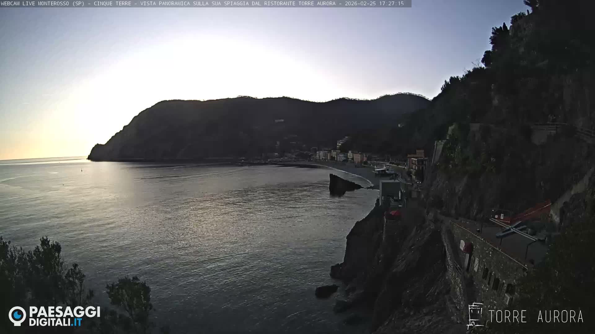 Cinque Terre Natural Park Monterosso Live Cam - La Spezia, Liguria, Italy