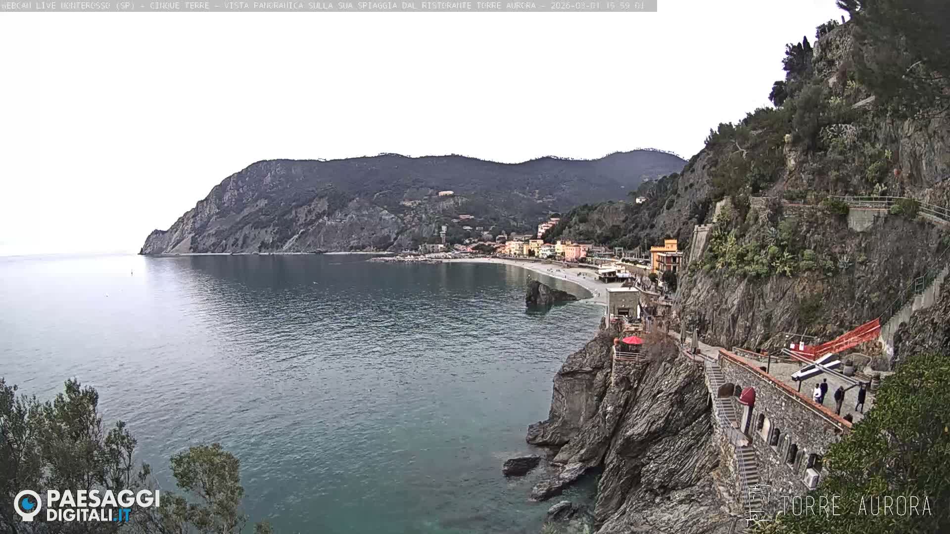 Cinque Terre Natural Park Monterosso Live Cam - La Spezia, Liguria, Italy