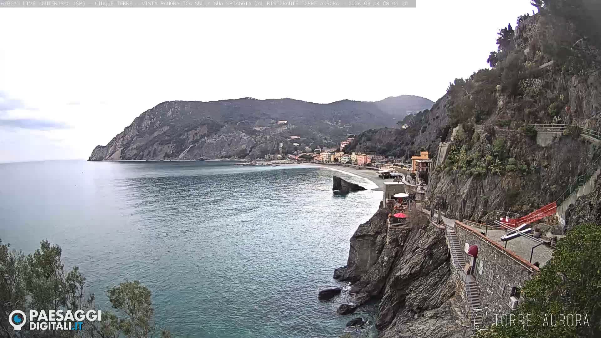 Cinque Terre Natural Park Monterosso Live Cam - La Spezia, Liguria, Italy