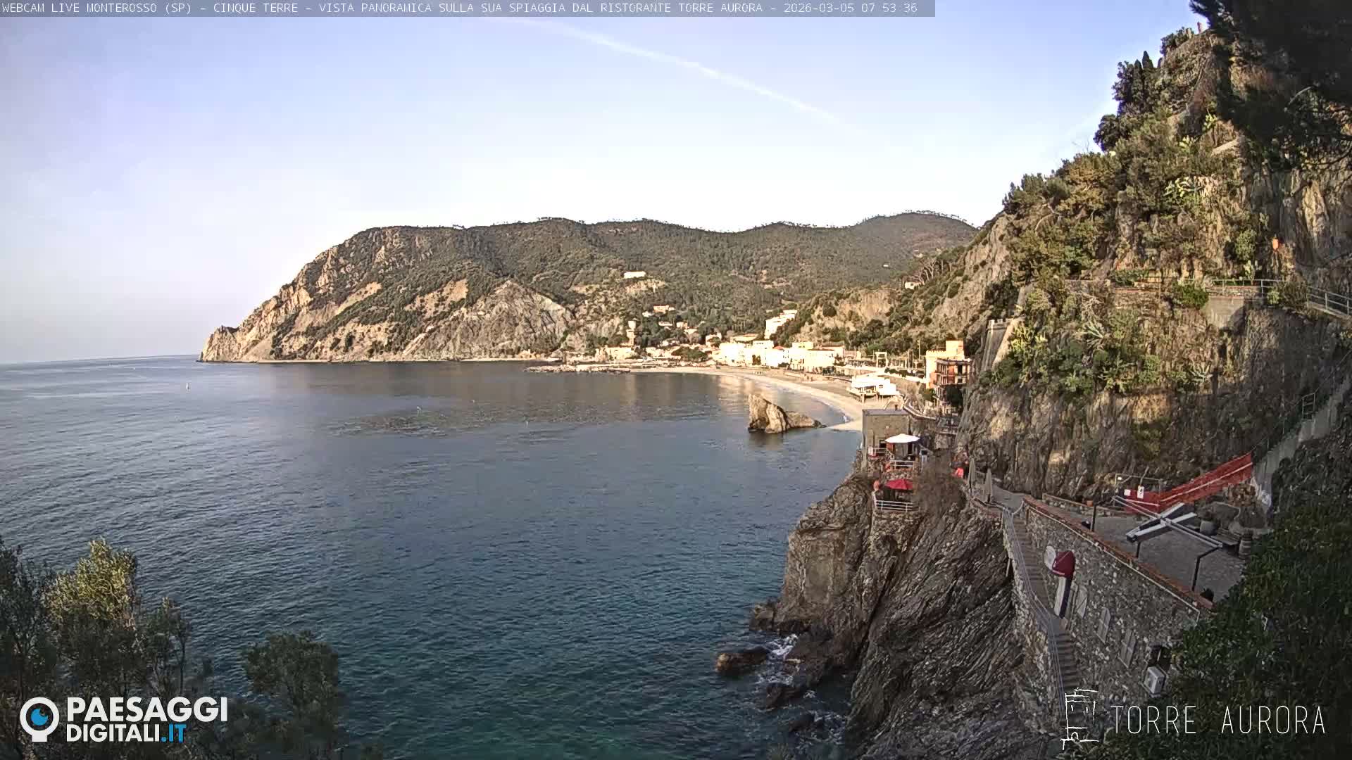 Cinque Terre Natural Park Monterosso Live Cam - La Spezia, Liguria, Italy