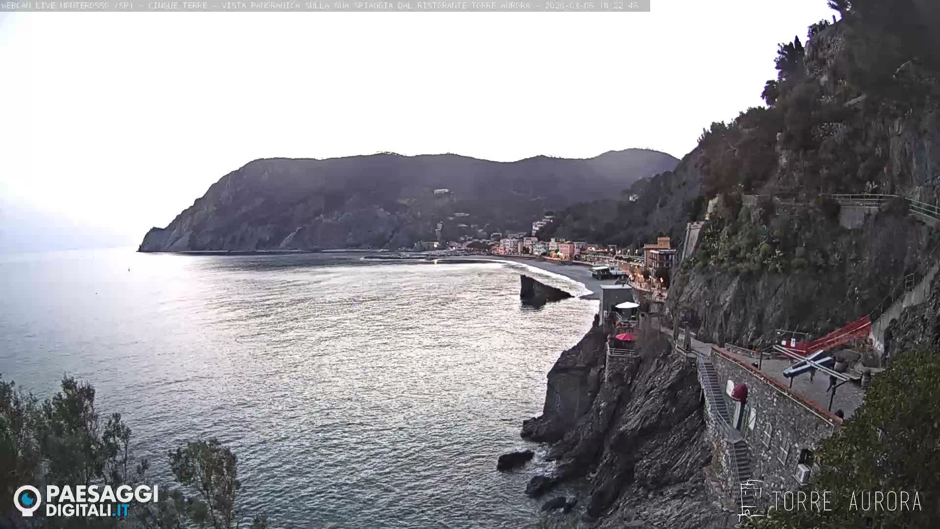 Cinque Terre Natural Park Monterosso Live Cam - La Spezia, Liguria, Italy