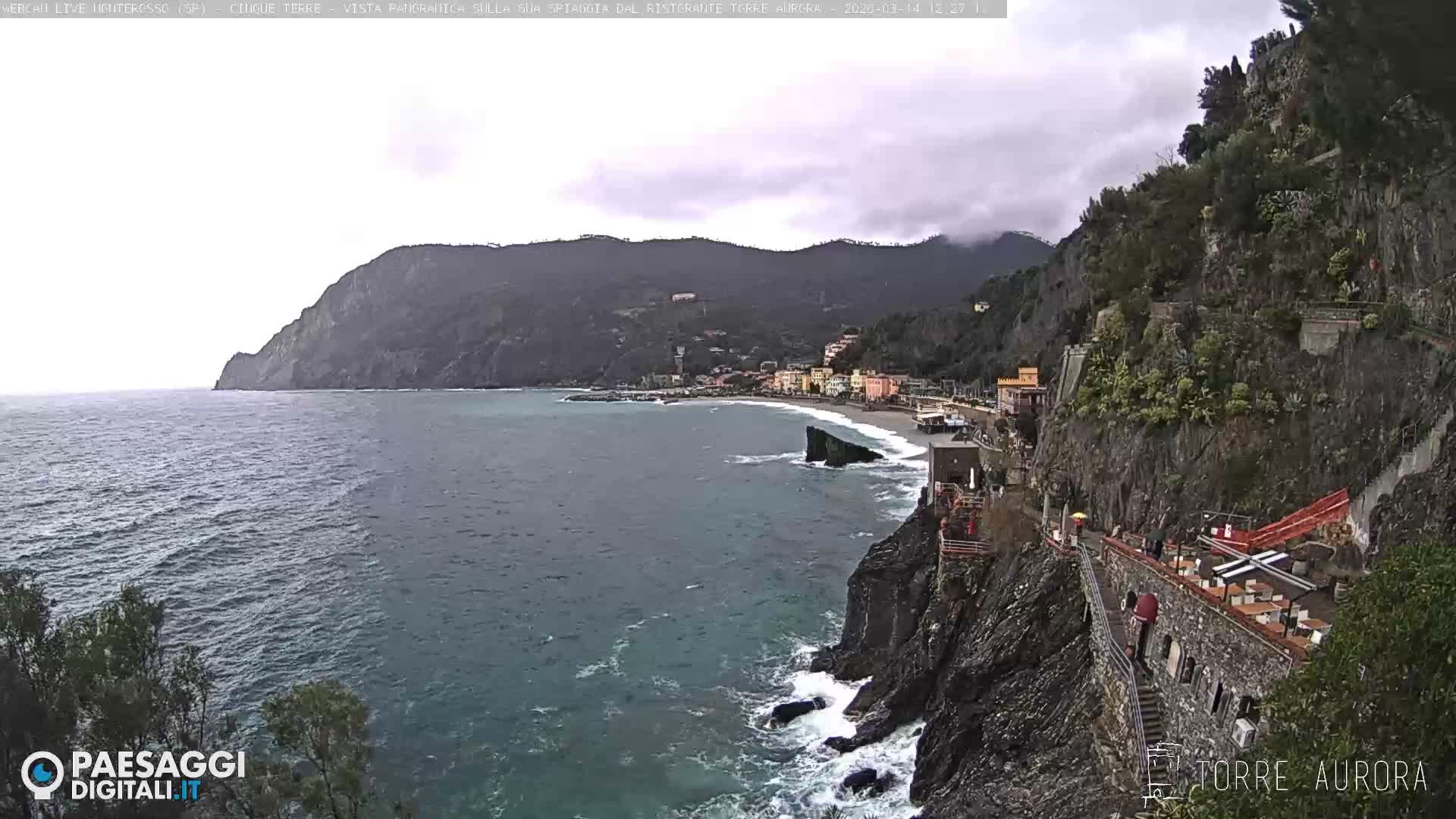 Cinque Terre Natural Park Monterosso Live Cam - La Spezia, Liguria, Italy
