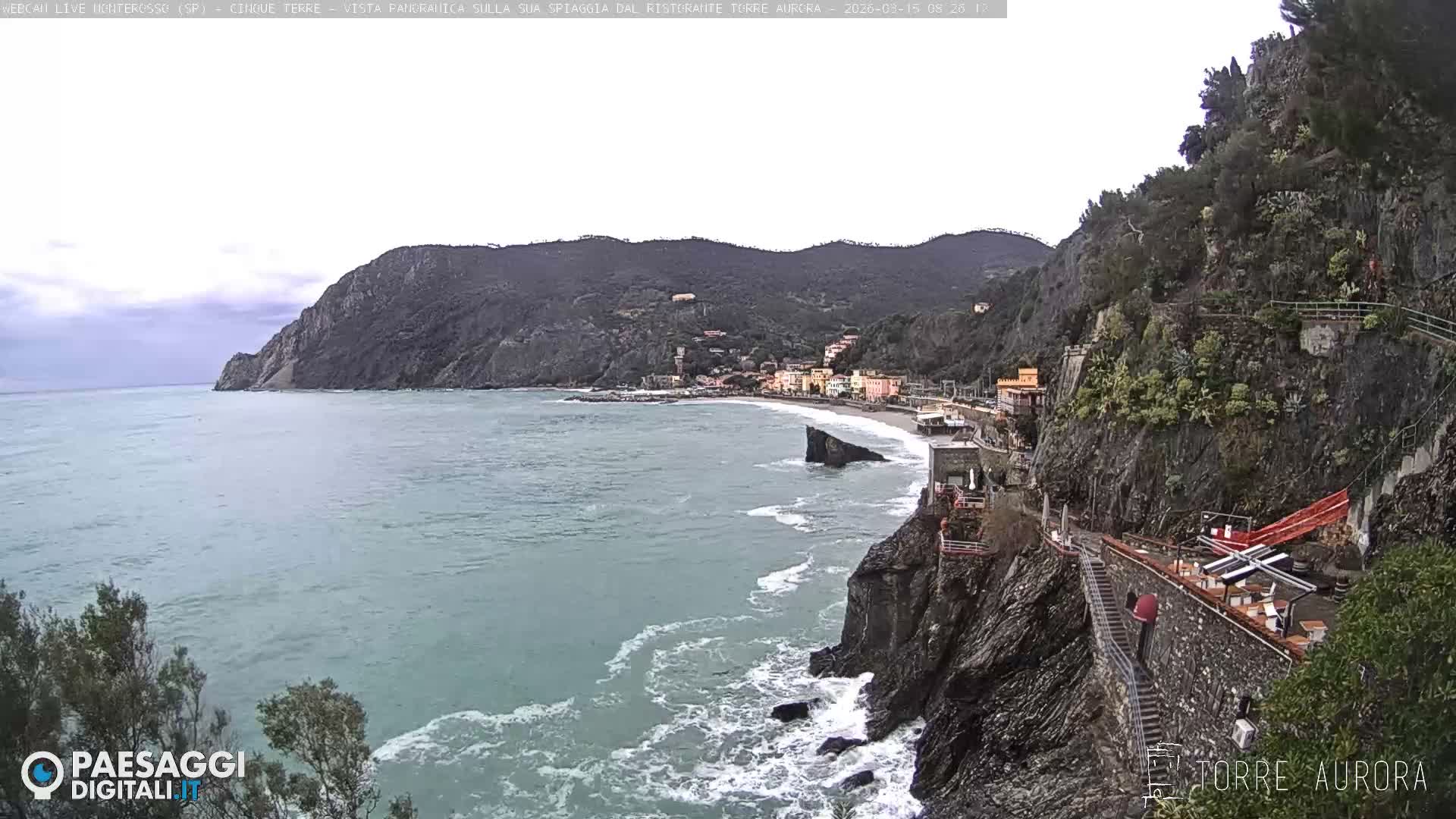 Cinque Terre Natural Park Monterosso Live Cam - La Spezia, Liguria, Italy