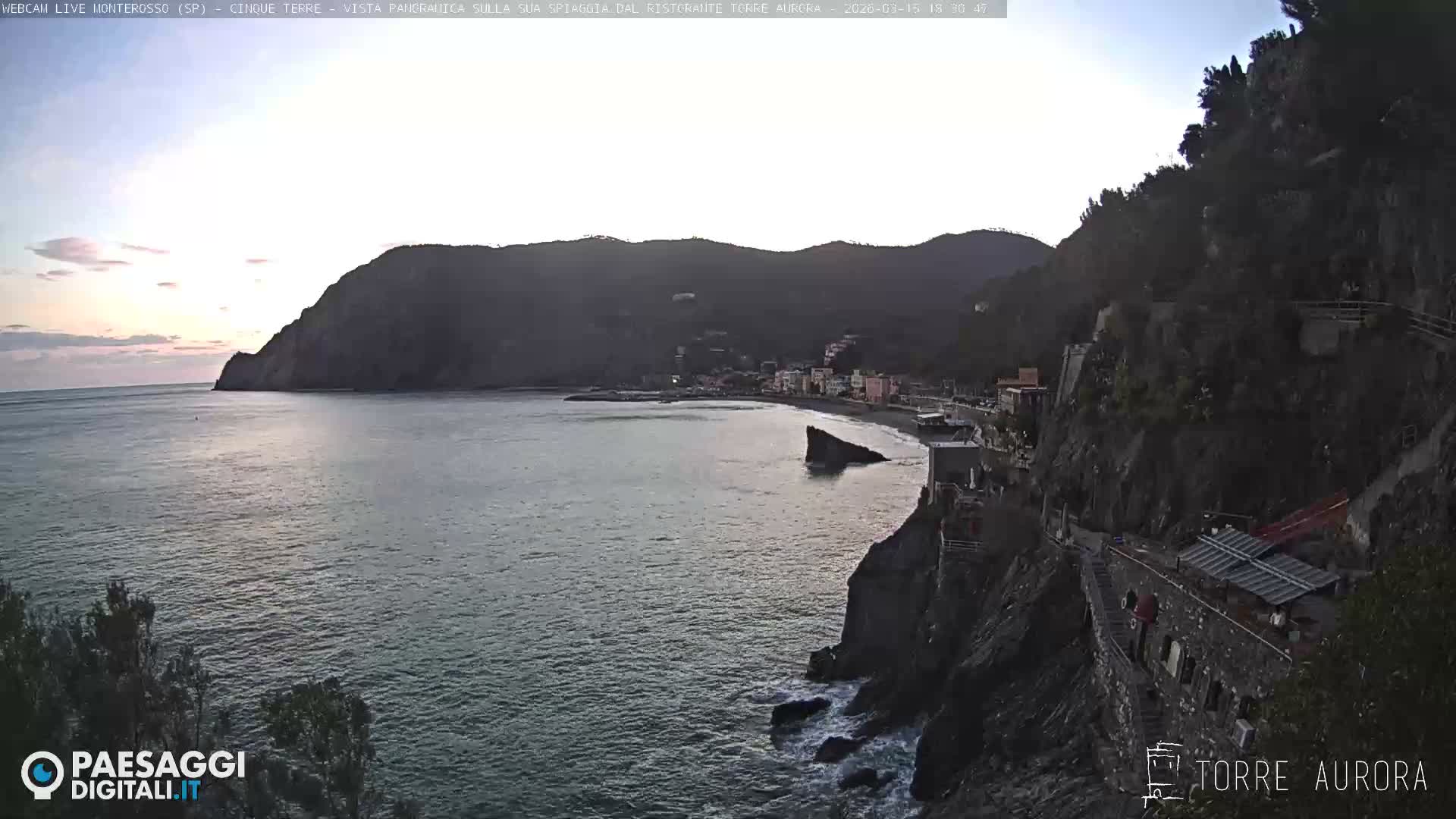 Cinque Terre Natural Park Monterosso Live Cam - La Spezia, Liguria, Italy