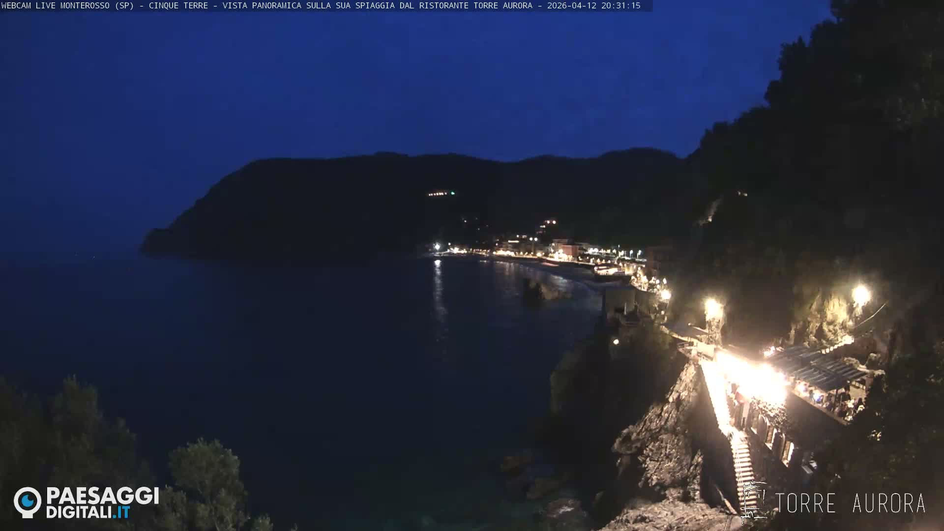 Cinque Terre Natural Park Monterosso Live Cam - La Spezia, Liguria, Italy