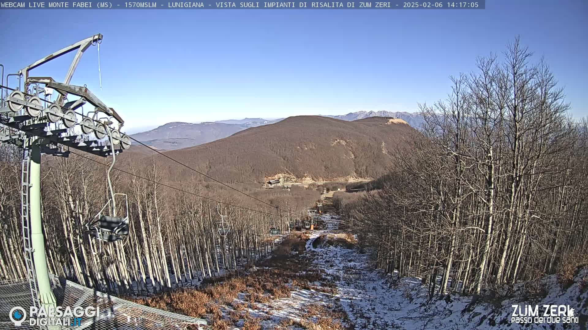 Zum Zeri Monte Fabei  Mount Live Cam - Massa & Carrara, Tuscany, Italy