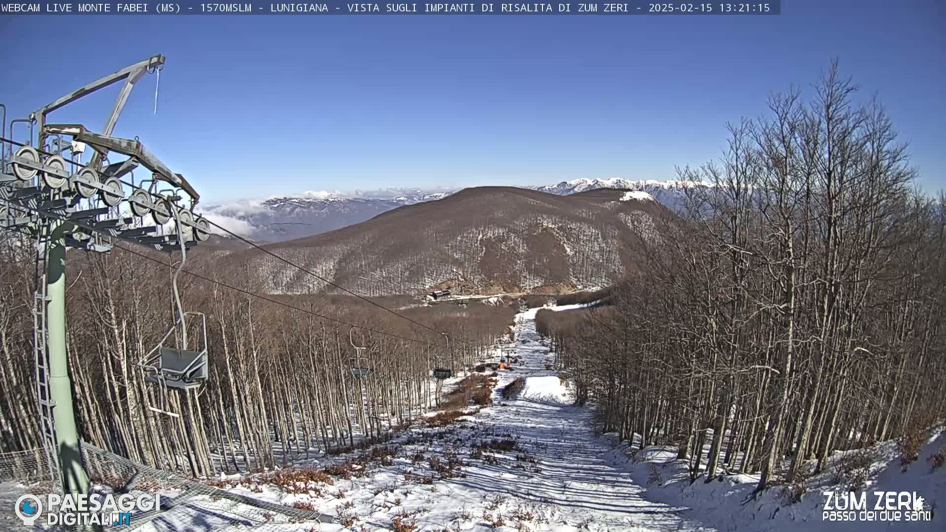 Zum Zeri Monte Fabei  Mount Live Cam - Massa & Carrara, Tuscany, Italy