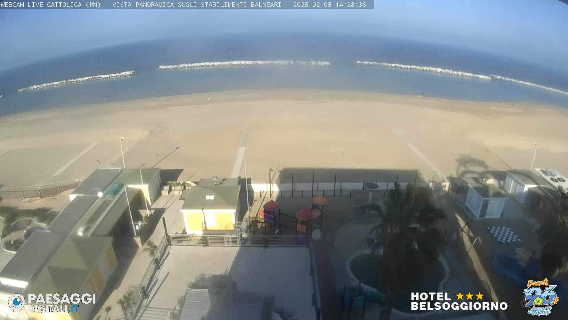 Cattolica Beach Live Cam -  Rimini, Emilia-Romagna, Italy