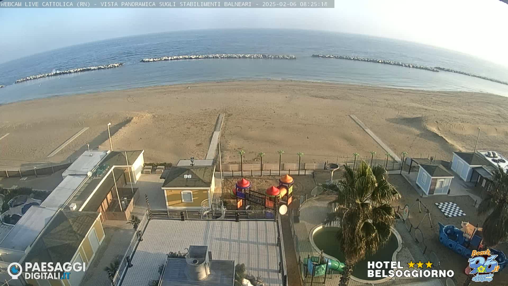 Cattolica Beach Live Cam -  Rimini, Emilia-Romagna, Italy