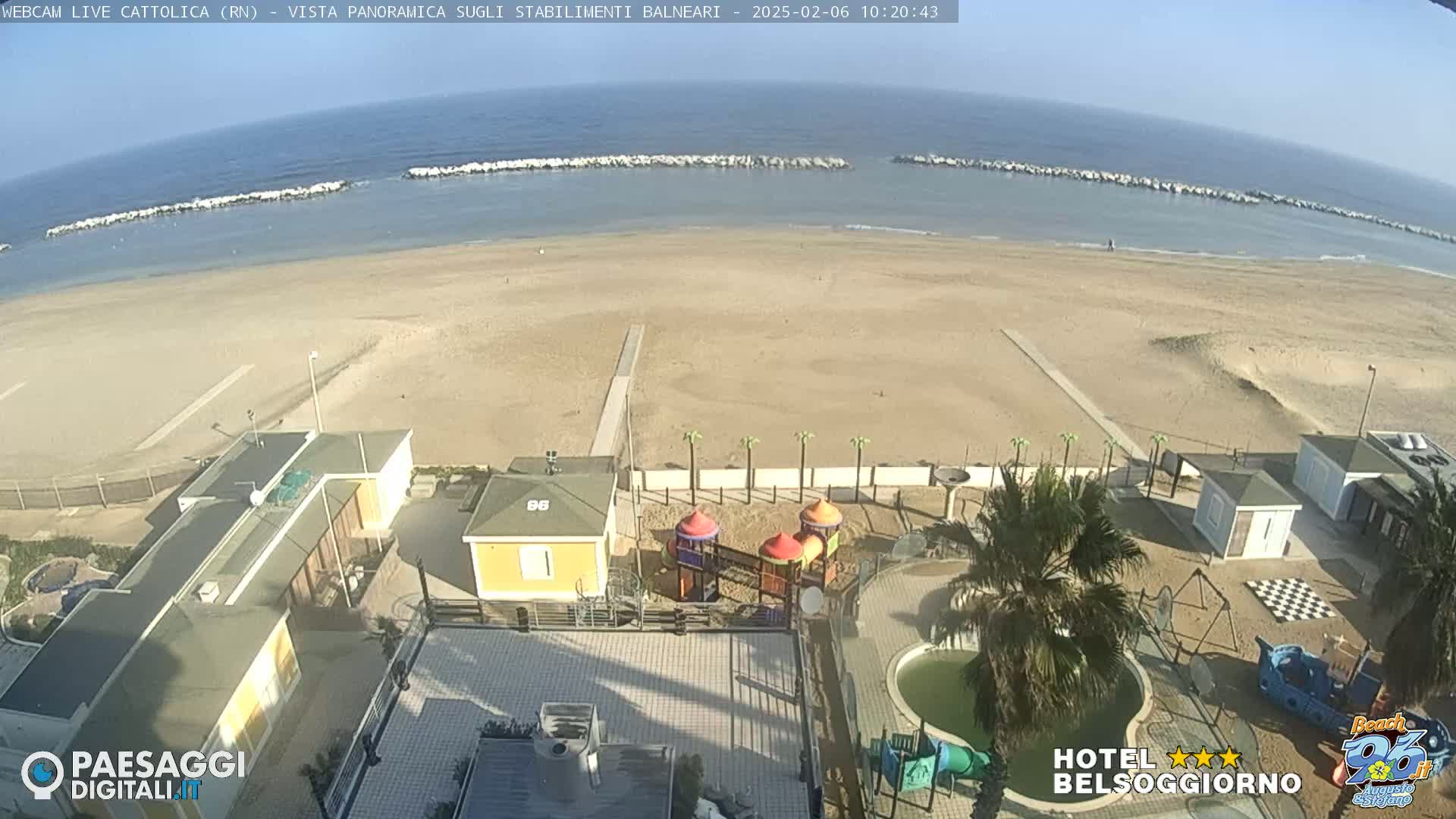 Cattolica Beach Live Cam -  Rimini, Emilia-Romagna, Italy