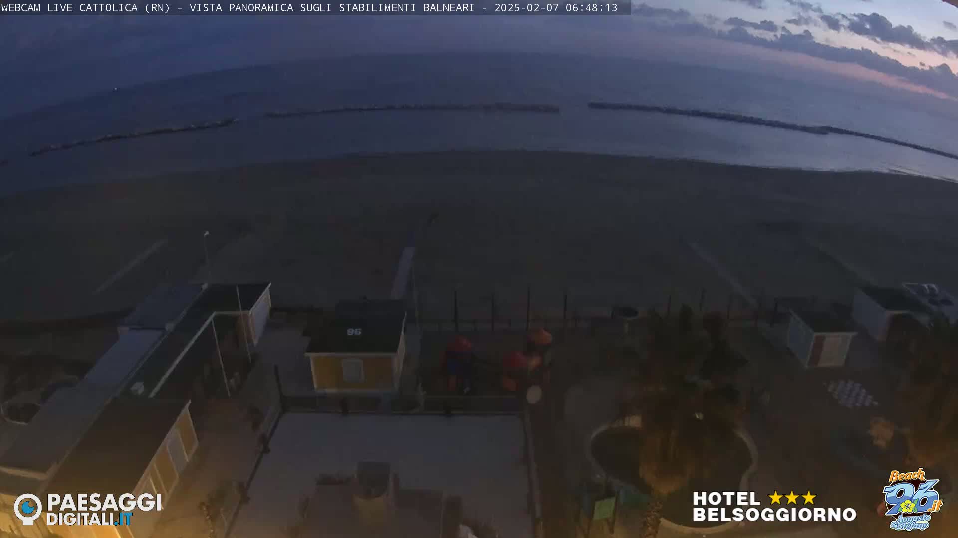Cattolica Beach Live Cam -  Rimini, Emilia-Romagna, Italy