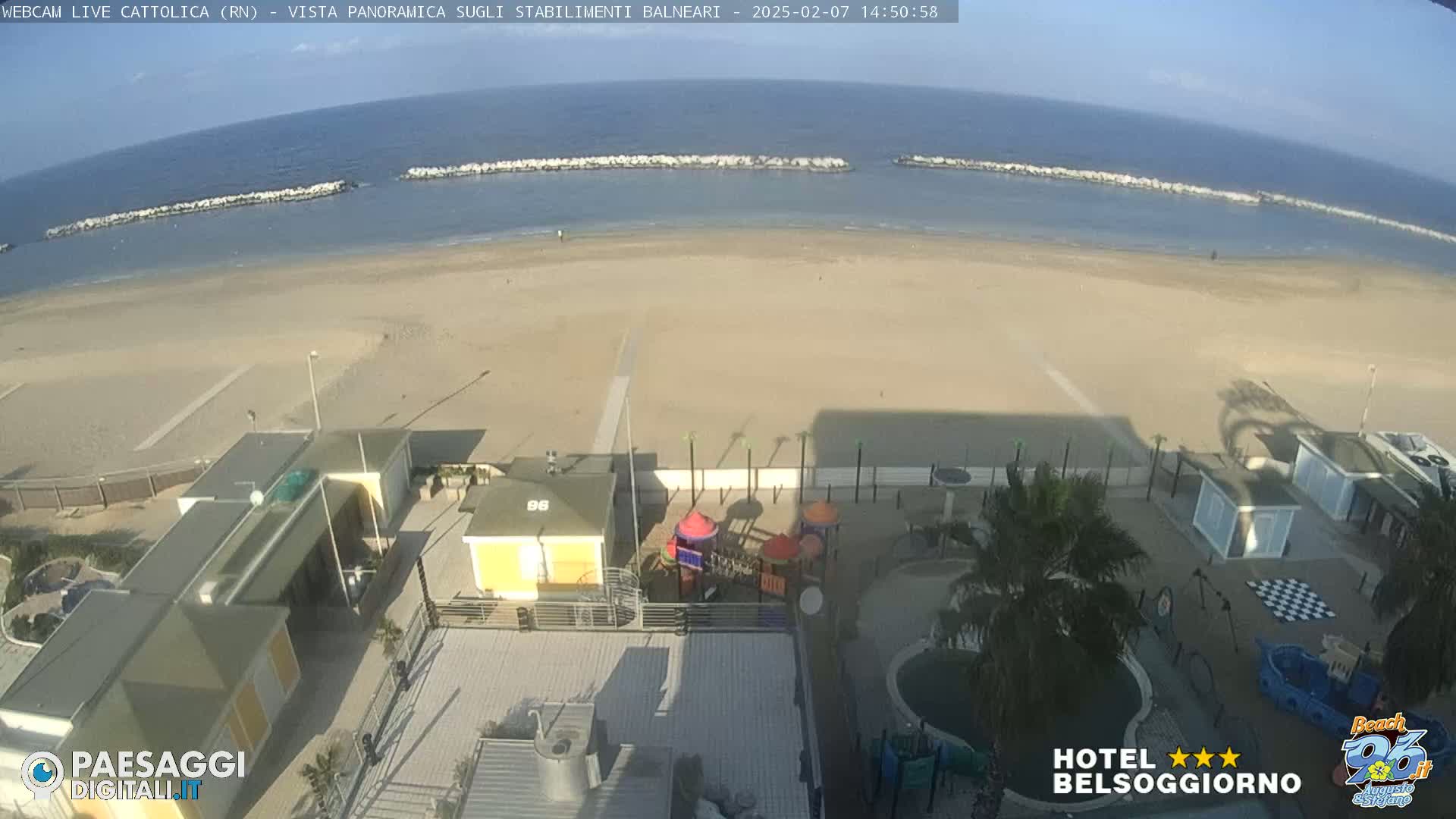 Cattolica Beach Live Cam -  Rimini, Emilia-Romagna, Italy