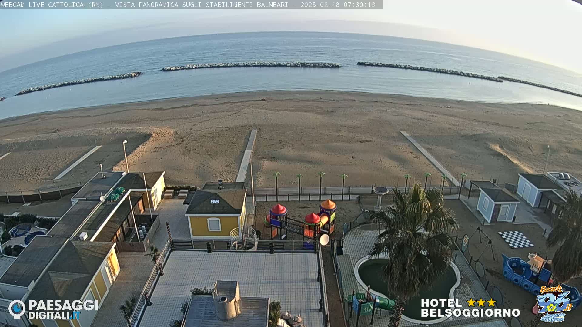 Cattolica Beach Live Cam -  Rimini, Emilia-Romagna, Italy