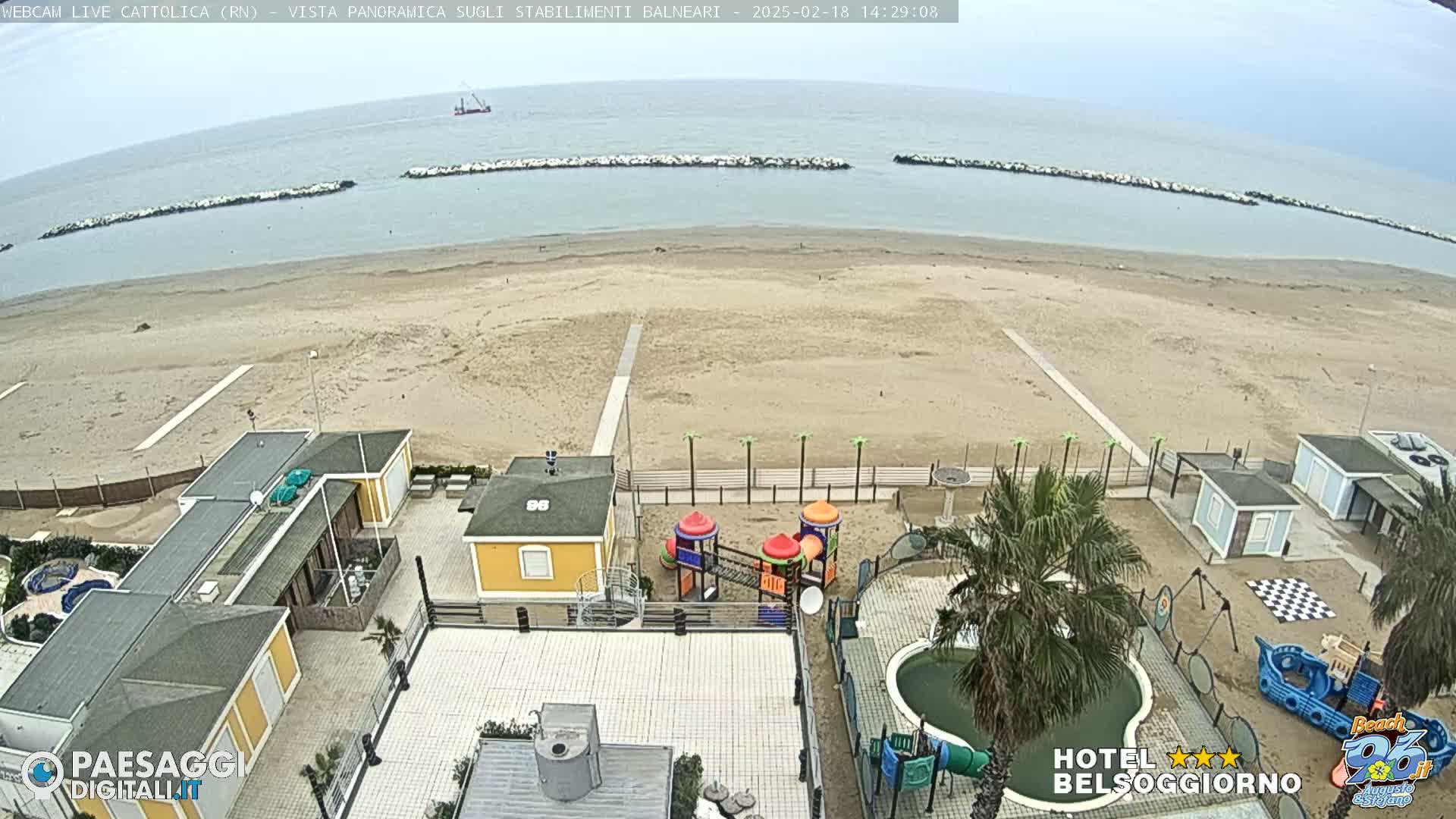 Cattolica Beach Live Cam -  Rimini, Emilia-Romagna, Italy