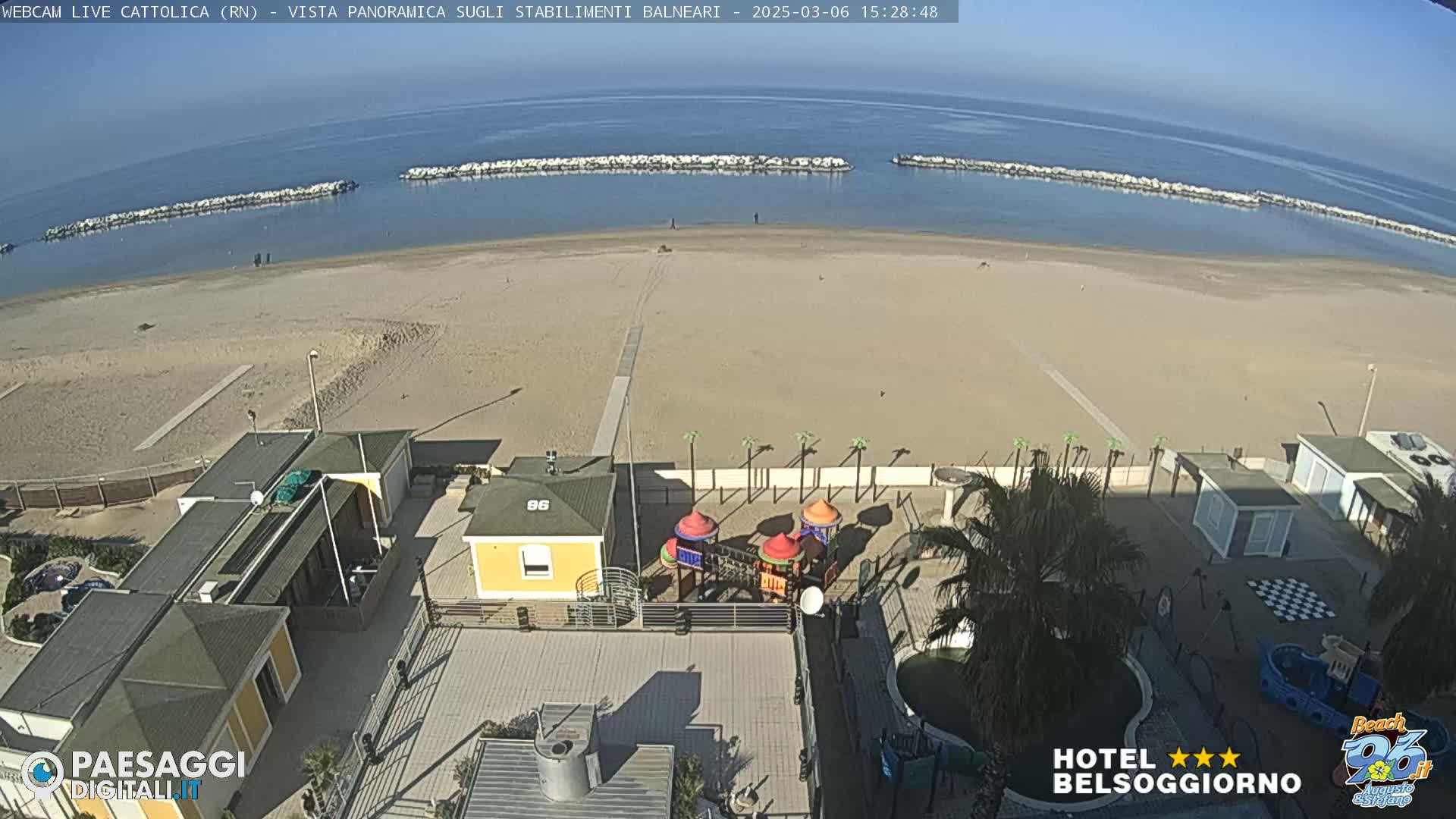 Cattolica Beach Live Cam -  Rimini, Emilia-Romagna, Italy