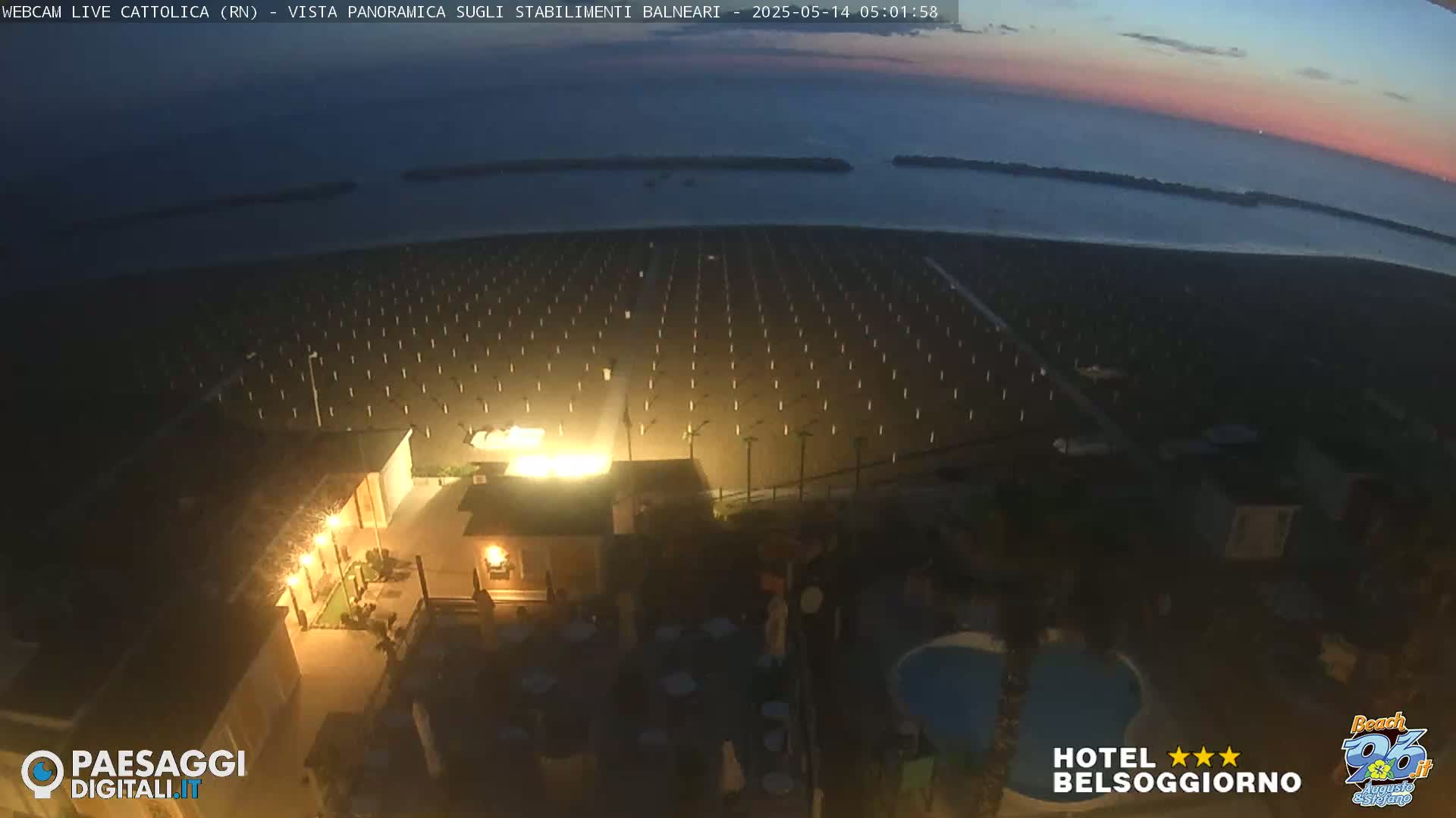 Cattolica Beach Live Cam -  Rimini, Emilia-Romagna, Italy