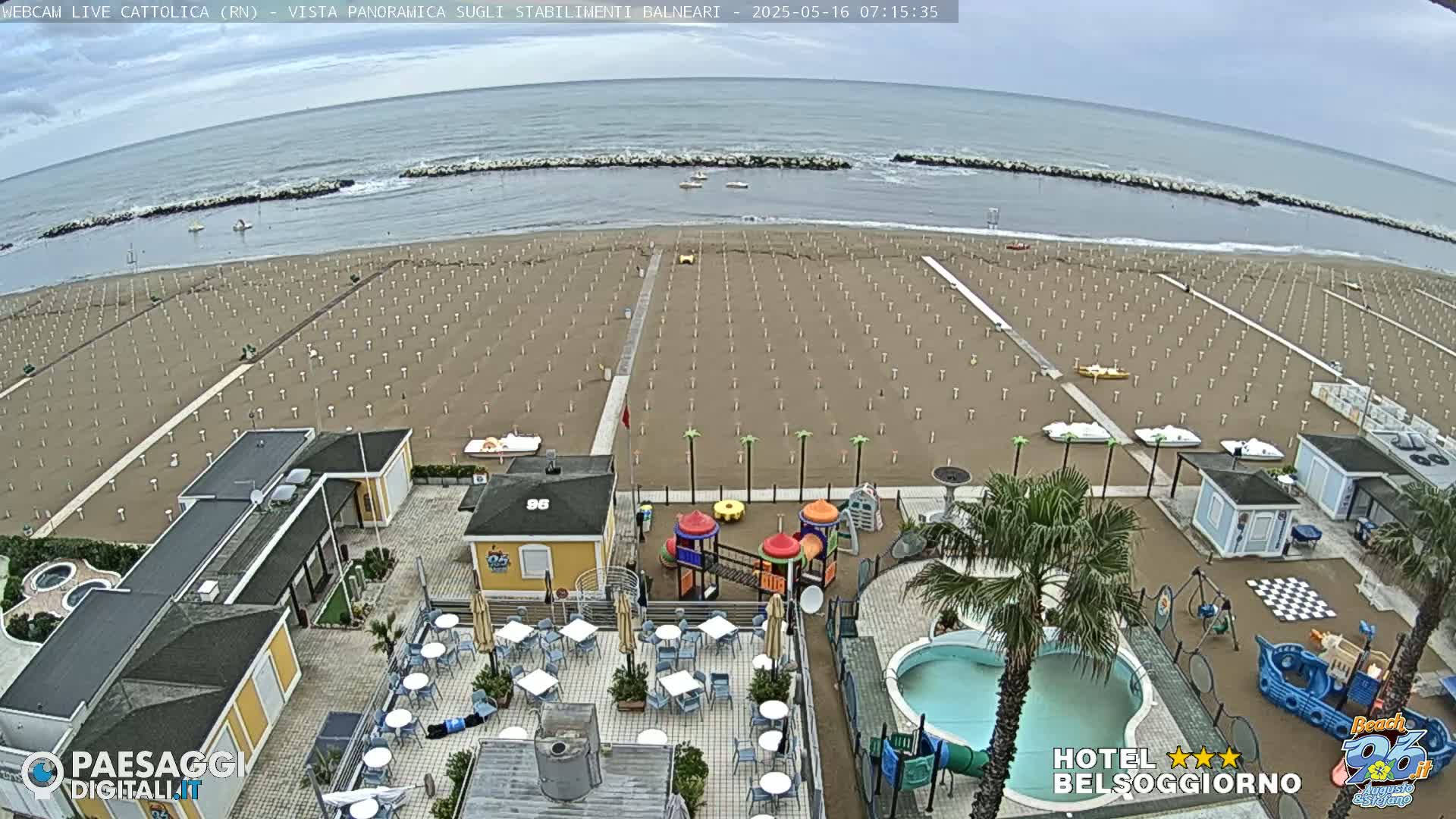 Cattolica Beach Live Cam -  Rimini, Emilia-Romagna, Italy