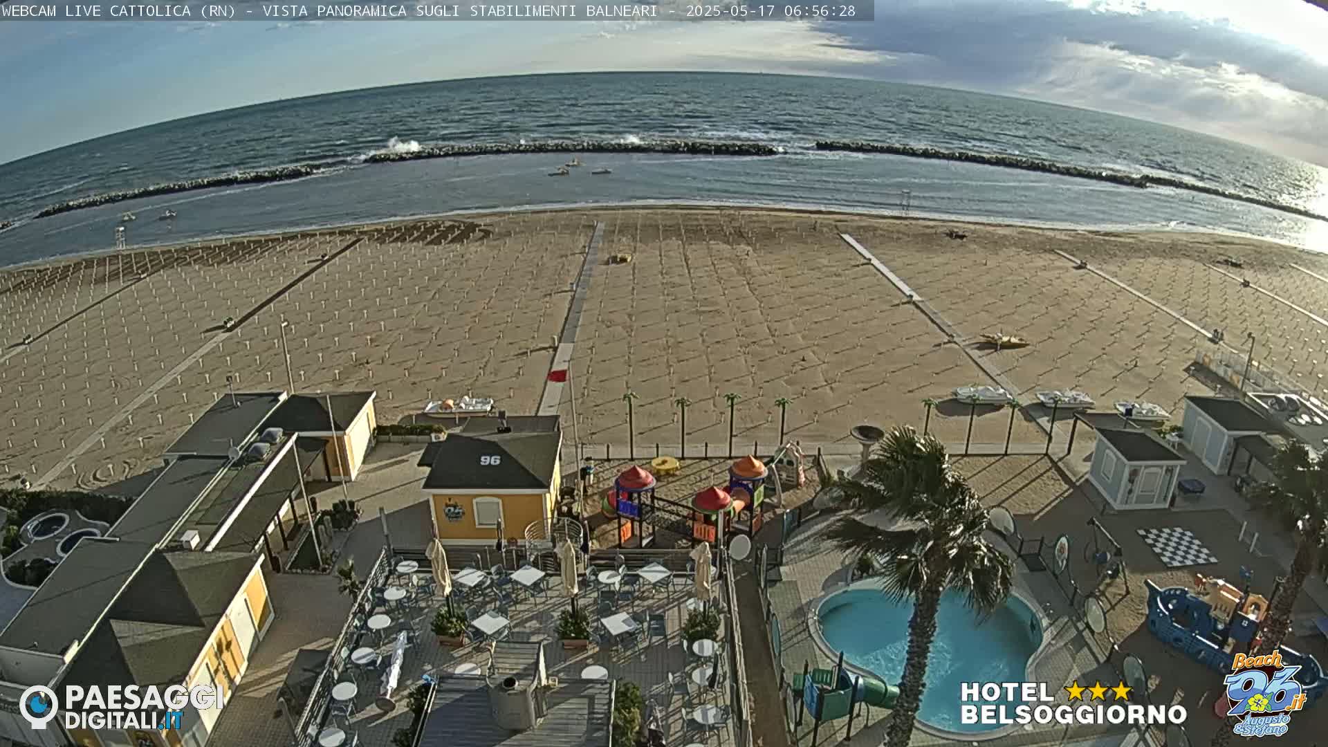 Cattolica Beach Live Cam -  Rimini, Emilia-Romagna, Italy