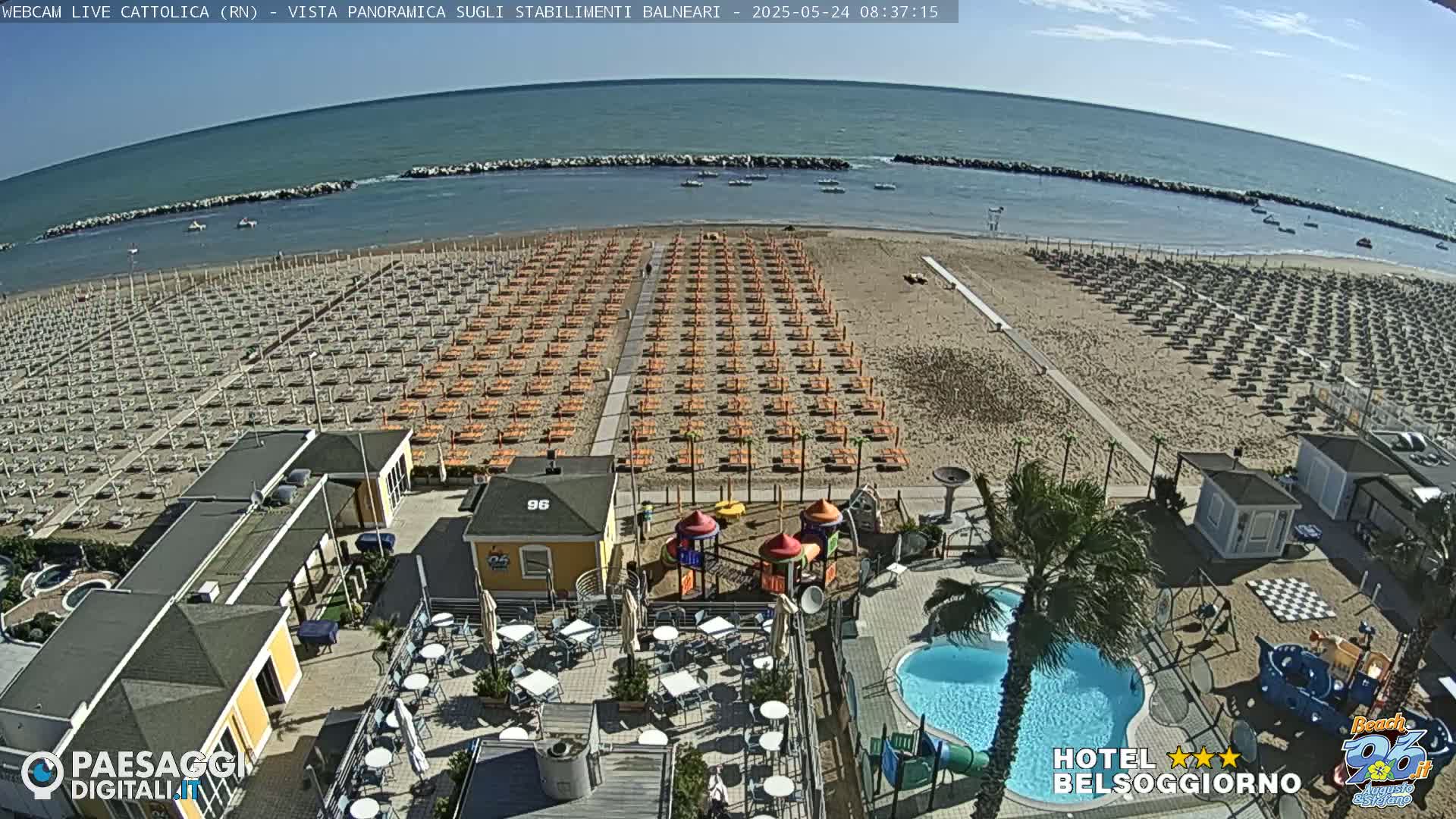 Cattolica Beach Live Cam -  Rimini, Emilia-Romagna, Italy