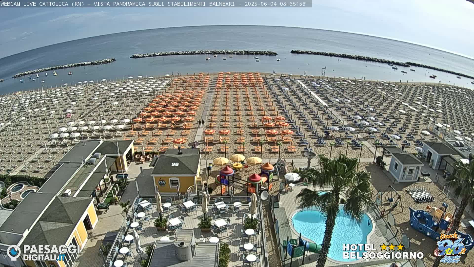 Cattolica Beach Live Cam -  Rimini, Emilia-Romagna, Italy